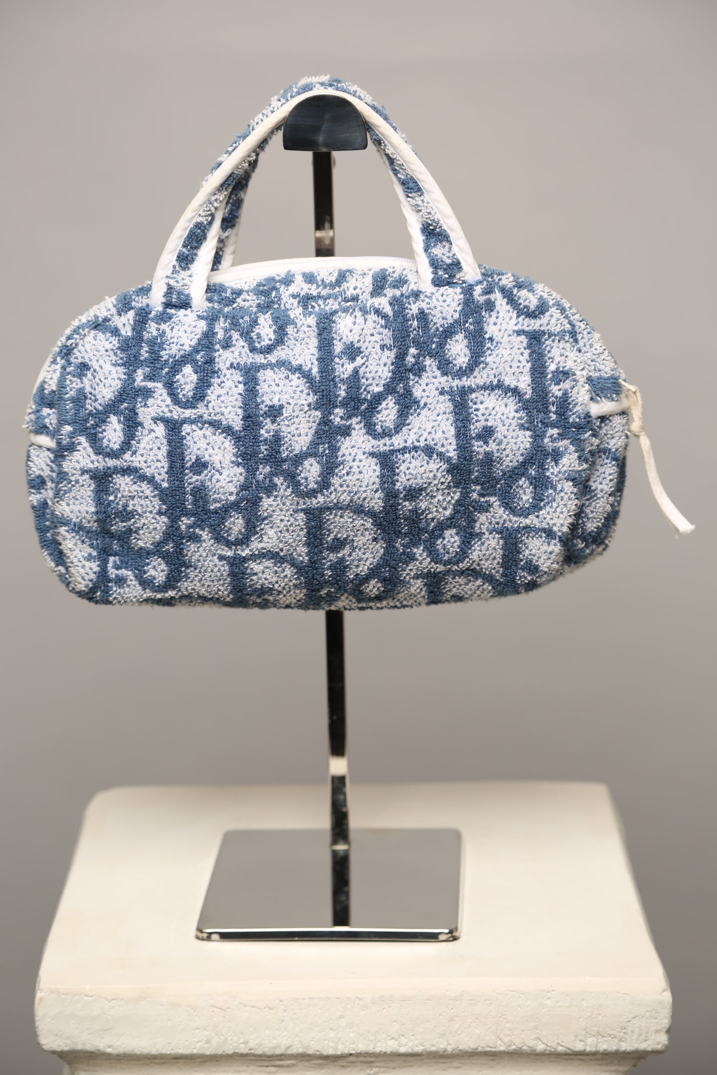 Y2K CHRISTIAN DIOR Terry Cloth Trotter Boston Bag