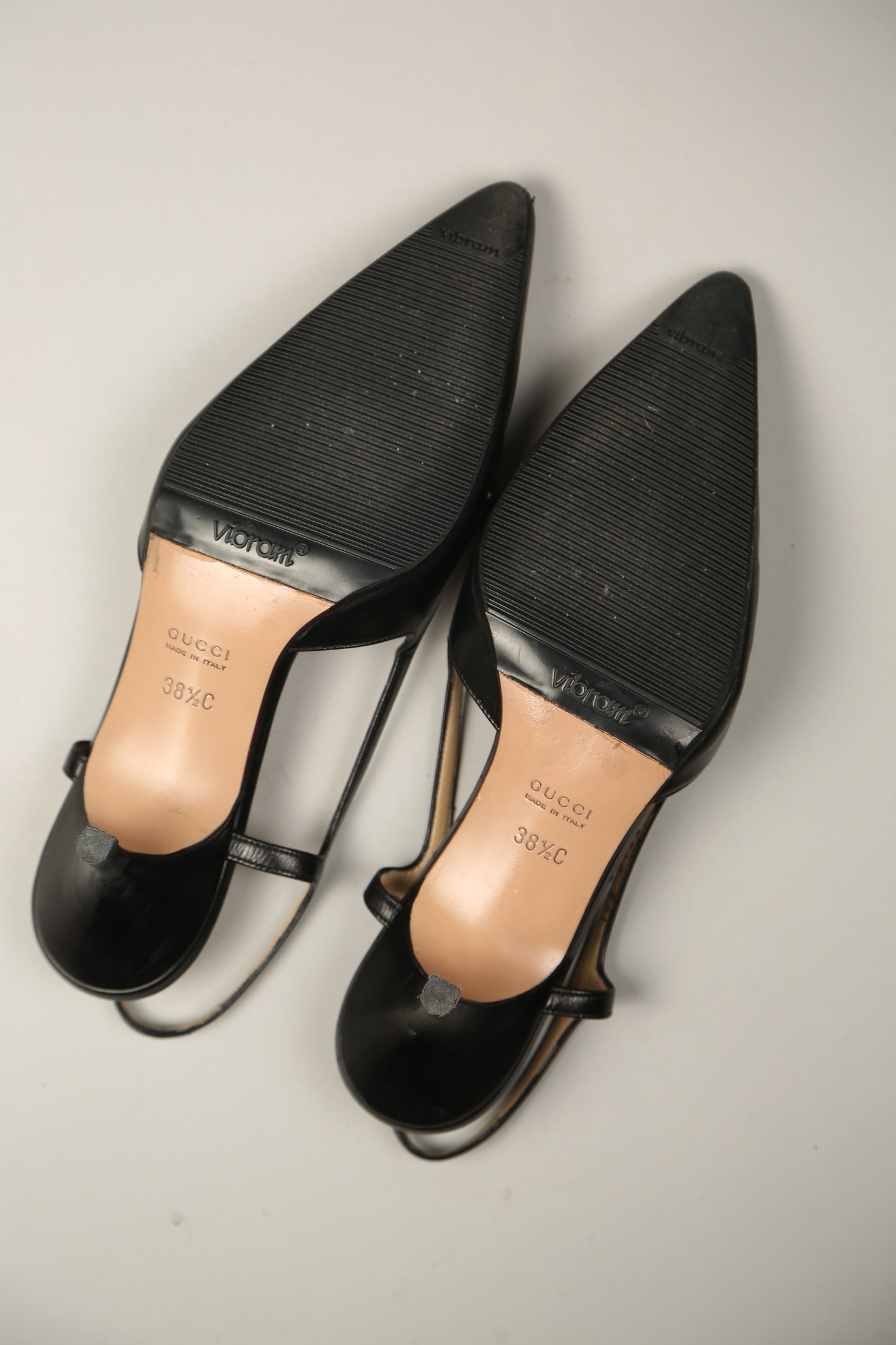 GUCCI Black Slingbacks