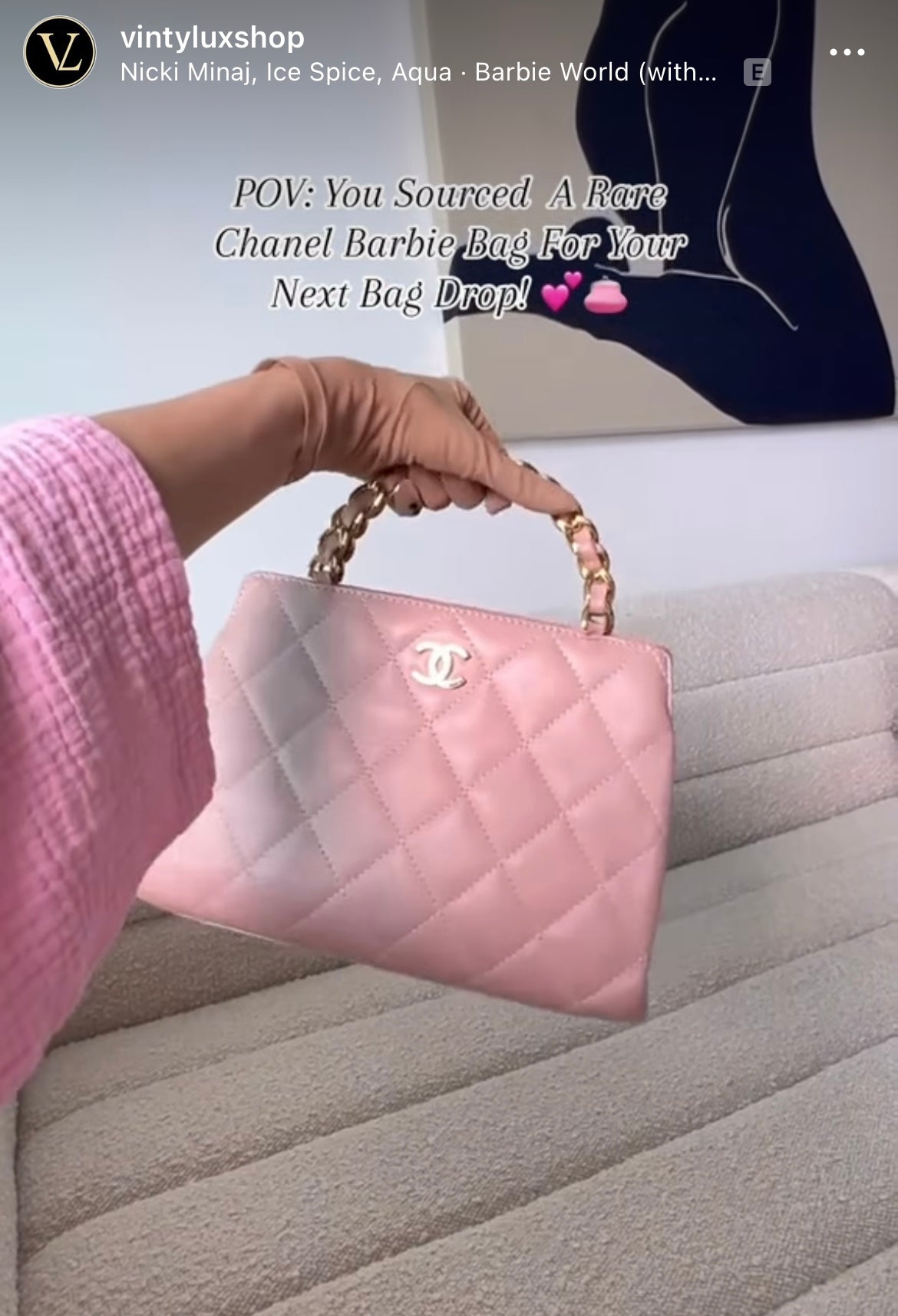 Extremely rare pink CHANEL bag