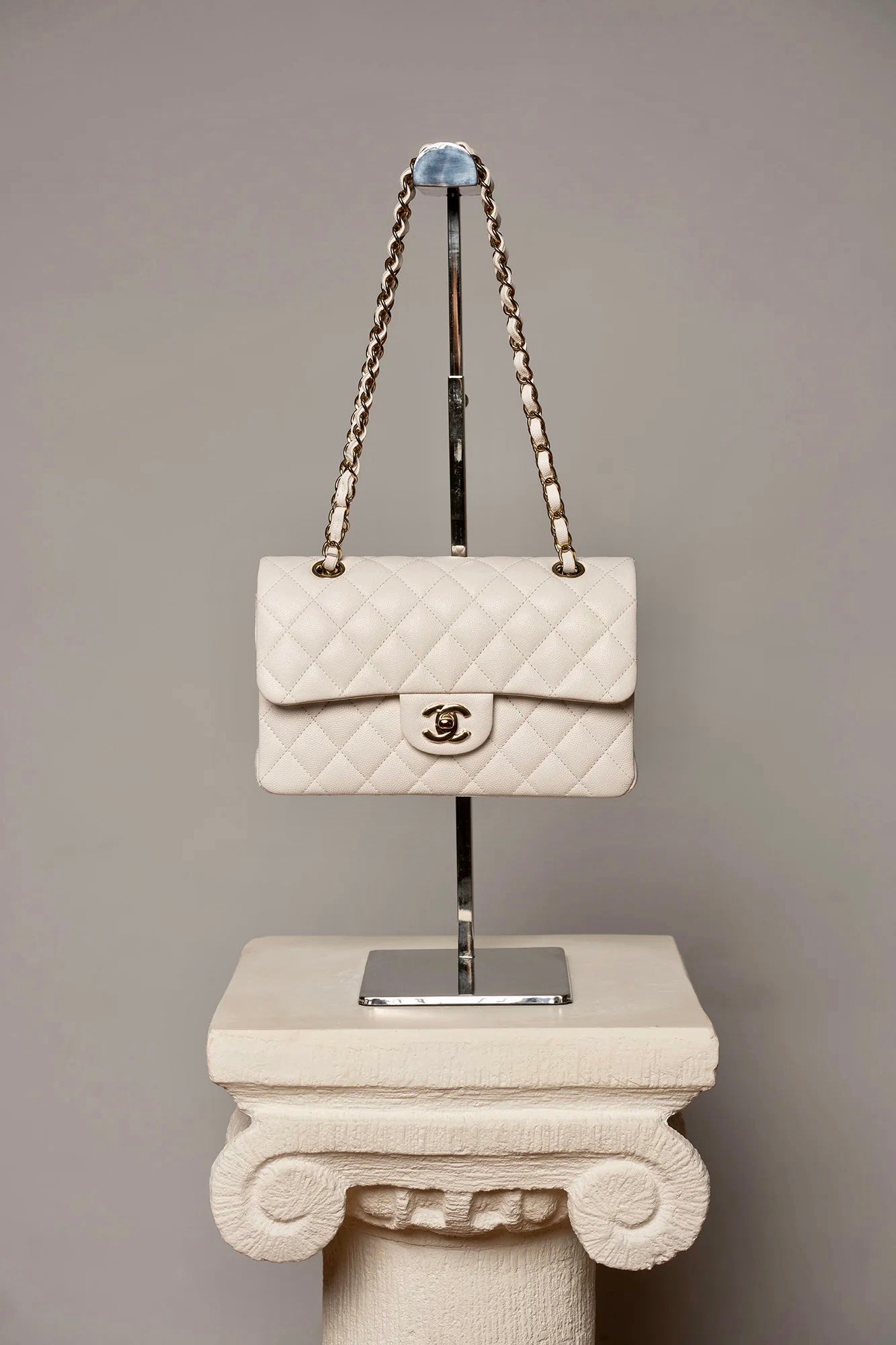 Rare CHANEL Classic Double Flap Caviar Bag Small