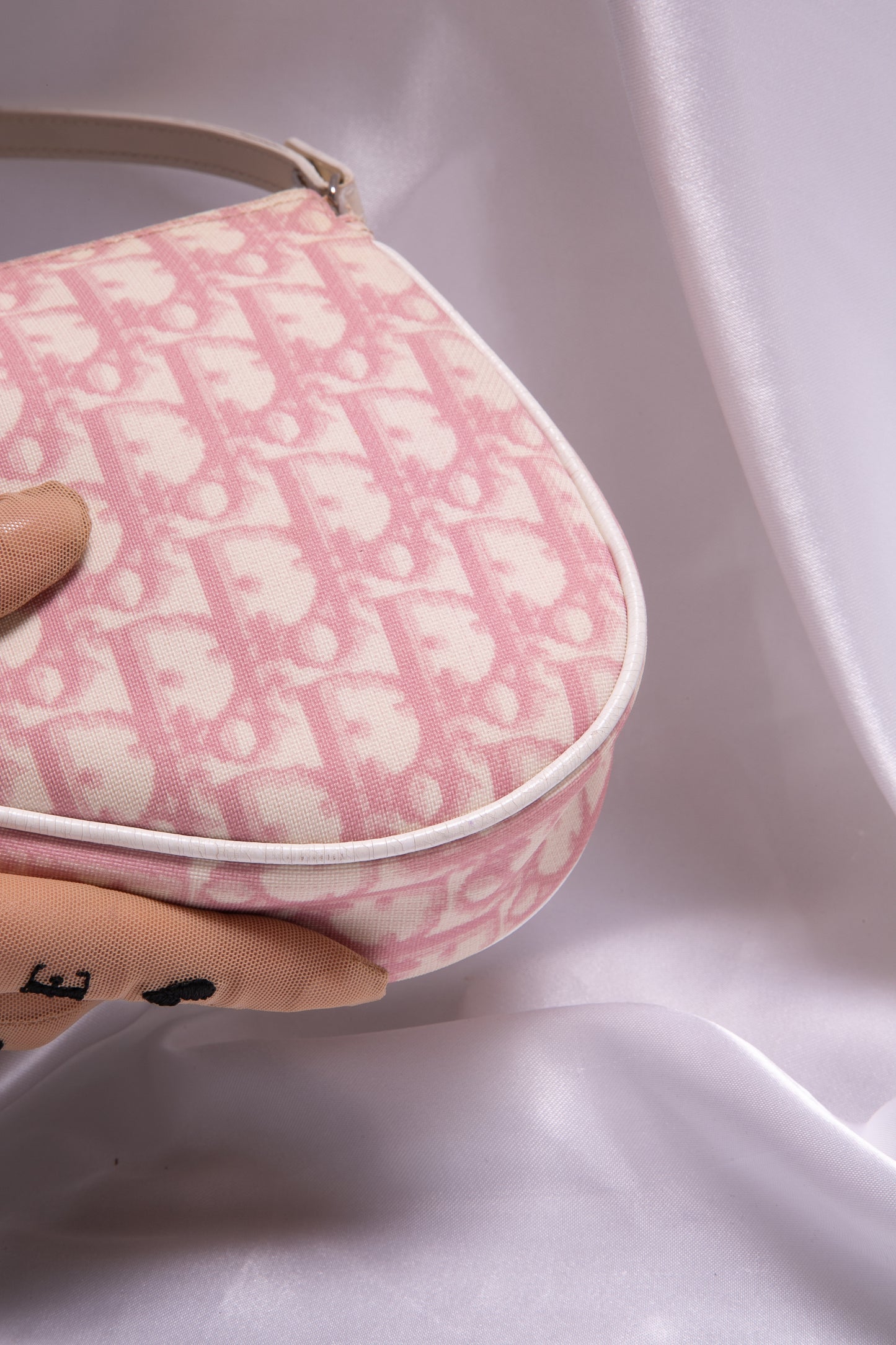 CHRISTIAN DIOR Pink Trotter Saddle Pochette