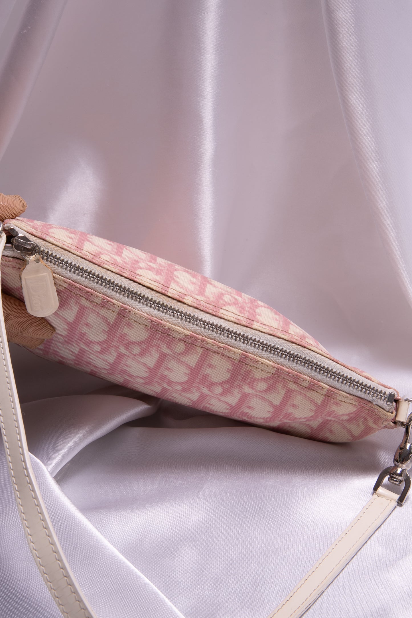 CHRISTIAN DIOR Pink Trotter Saddle Pochette
