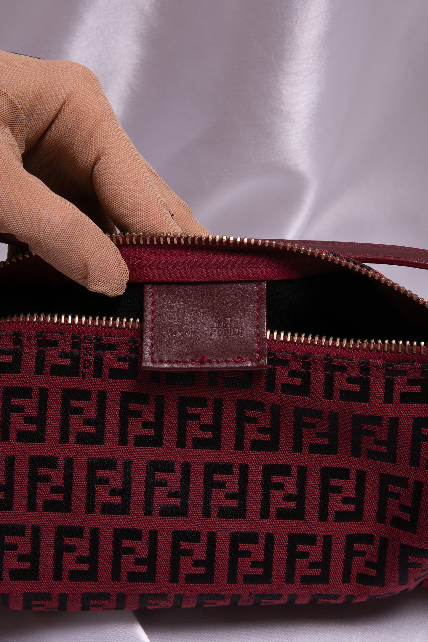 Rare FENDI Zucchino Barrel Pochette