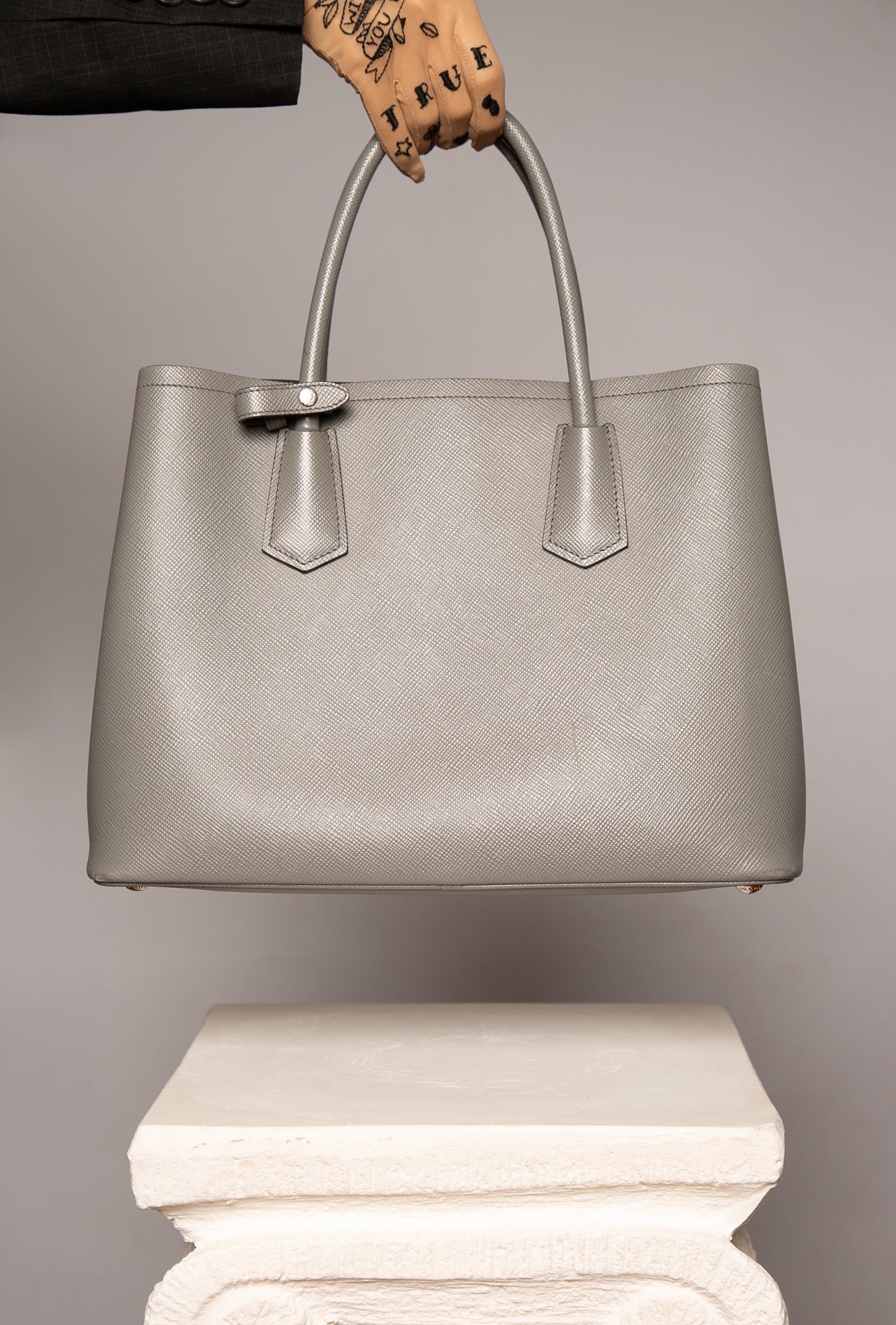 PRADA Saffiano Cuir Medium Double Bag