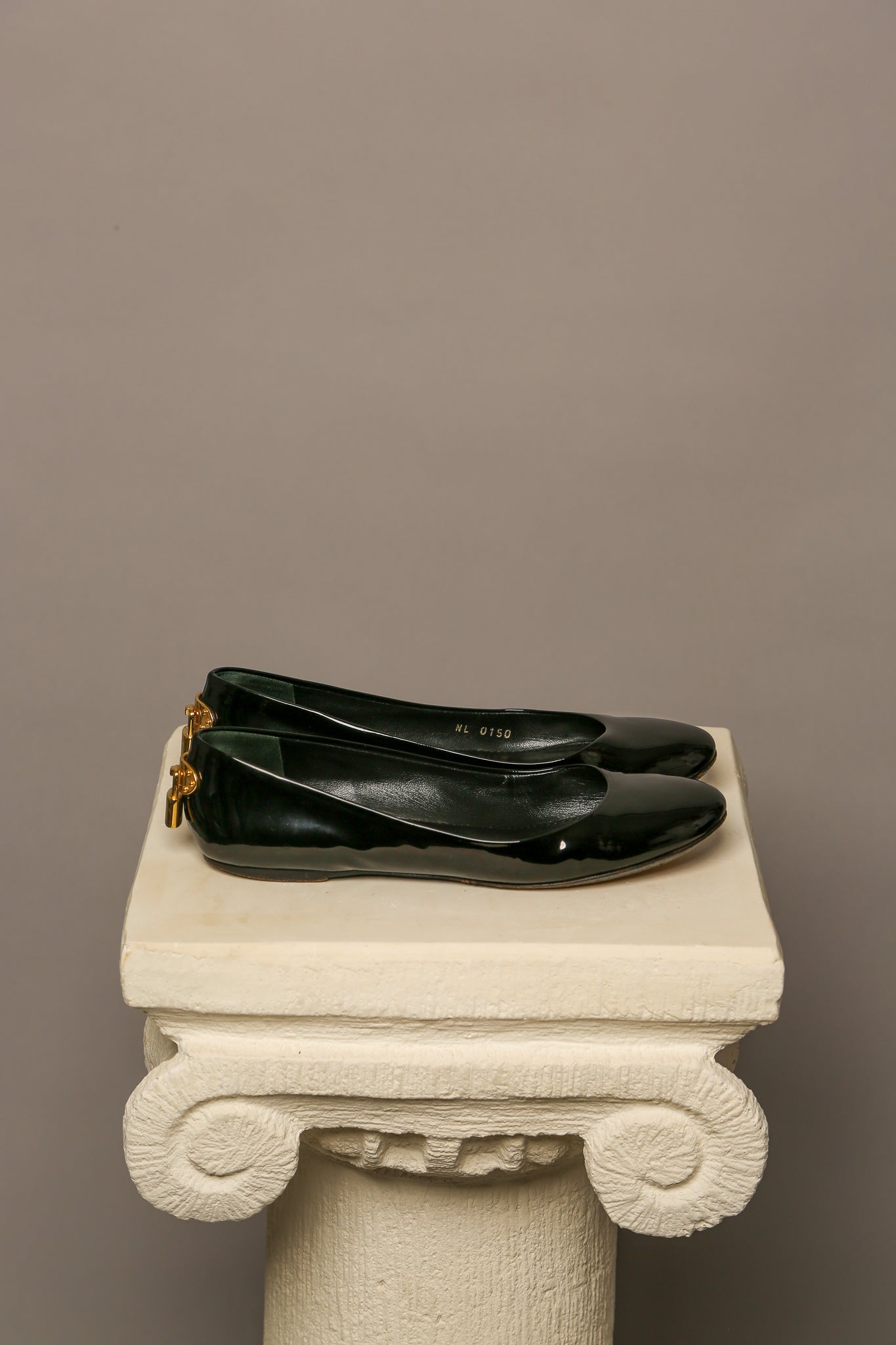 LOUIS VUITTON Patent Leather Ballet Flats