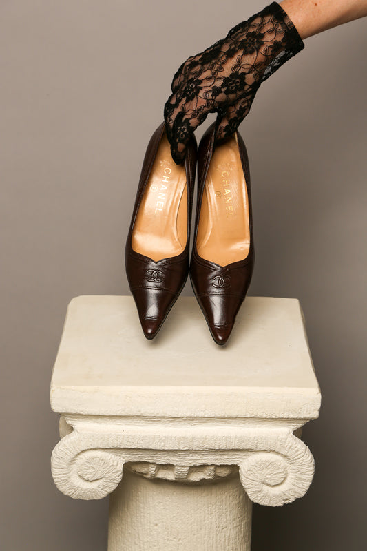 Rare Brown CHANEL Heels