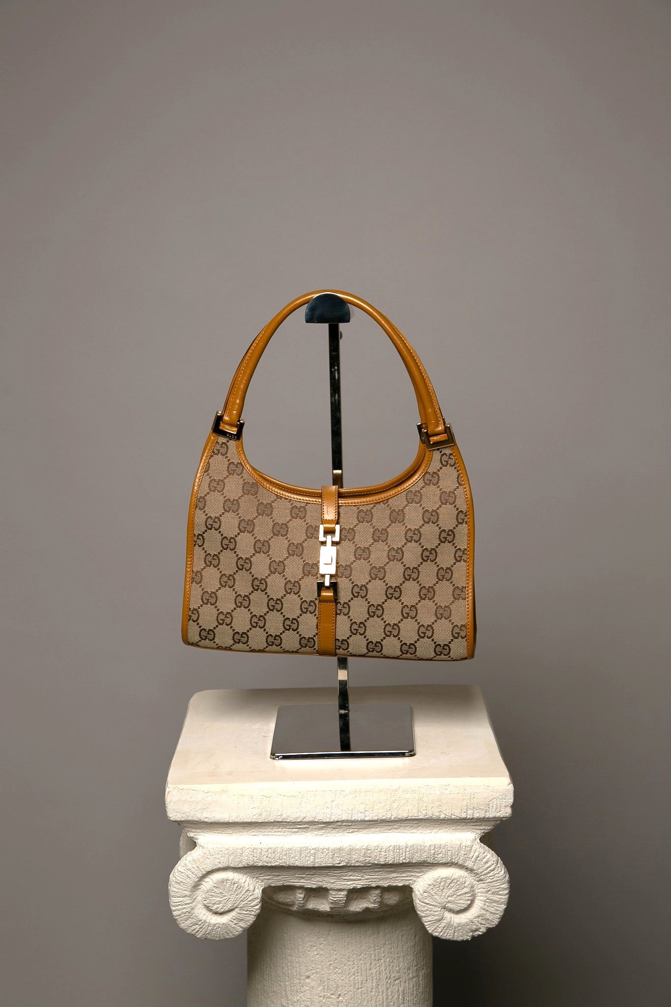 GUCCI GG Bardot Canvas Bag