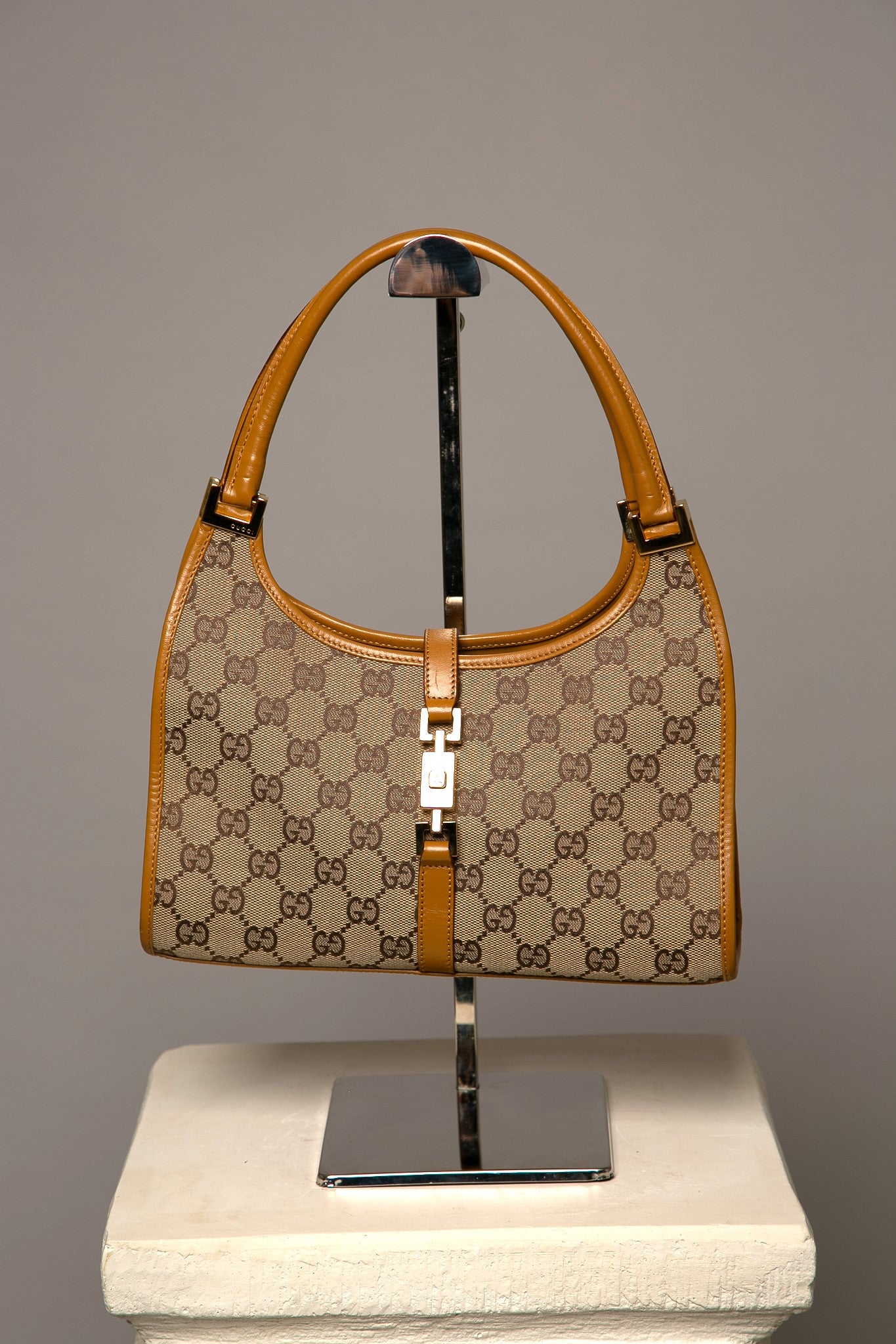 GUCCI GG Bardot Canvas Bag