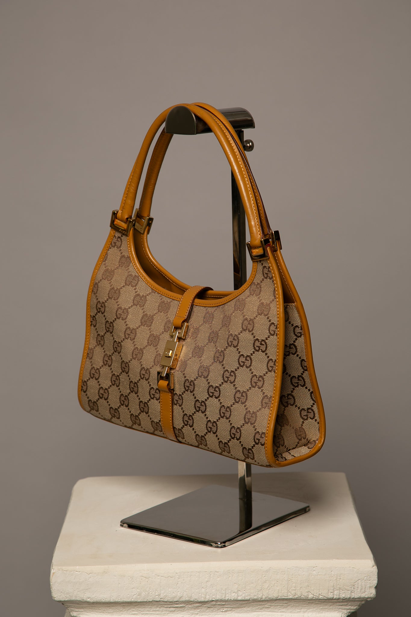 GUCCI GG Bardot Canvas Bag