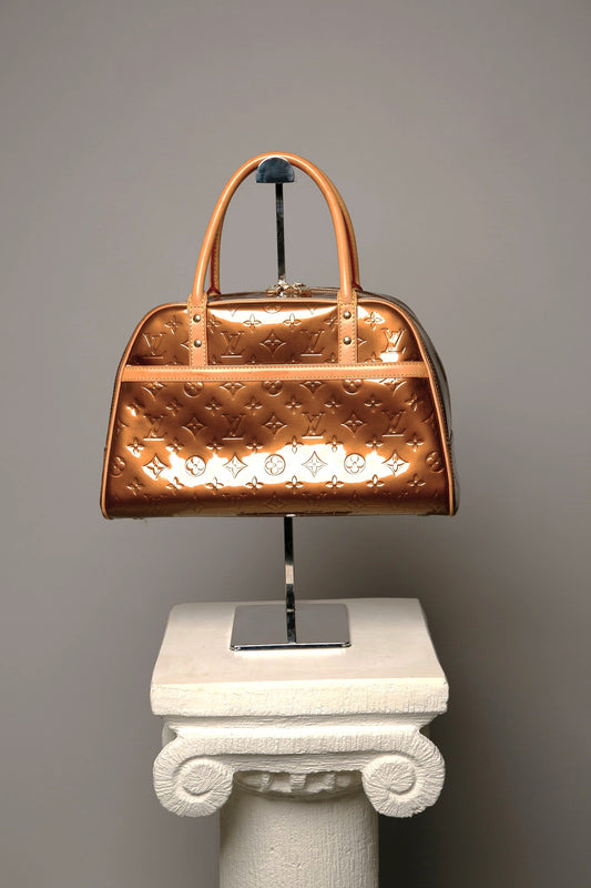 LOUIS VUITTON Monogram Vernis Tompkins Bowling Bag