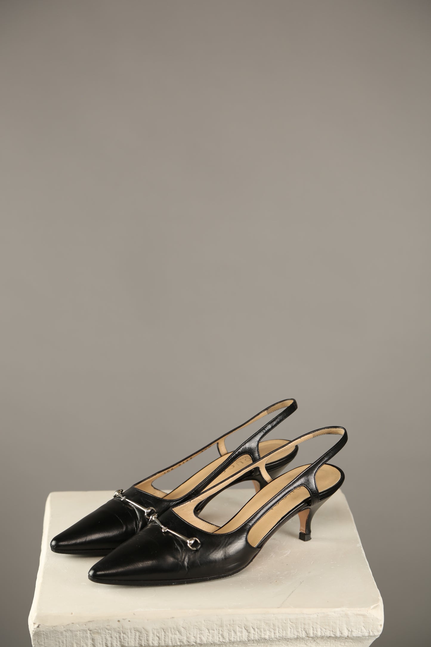 GUCCI Black Slingbacks