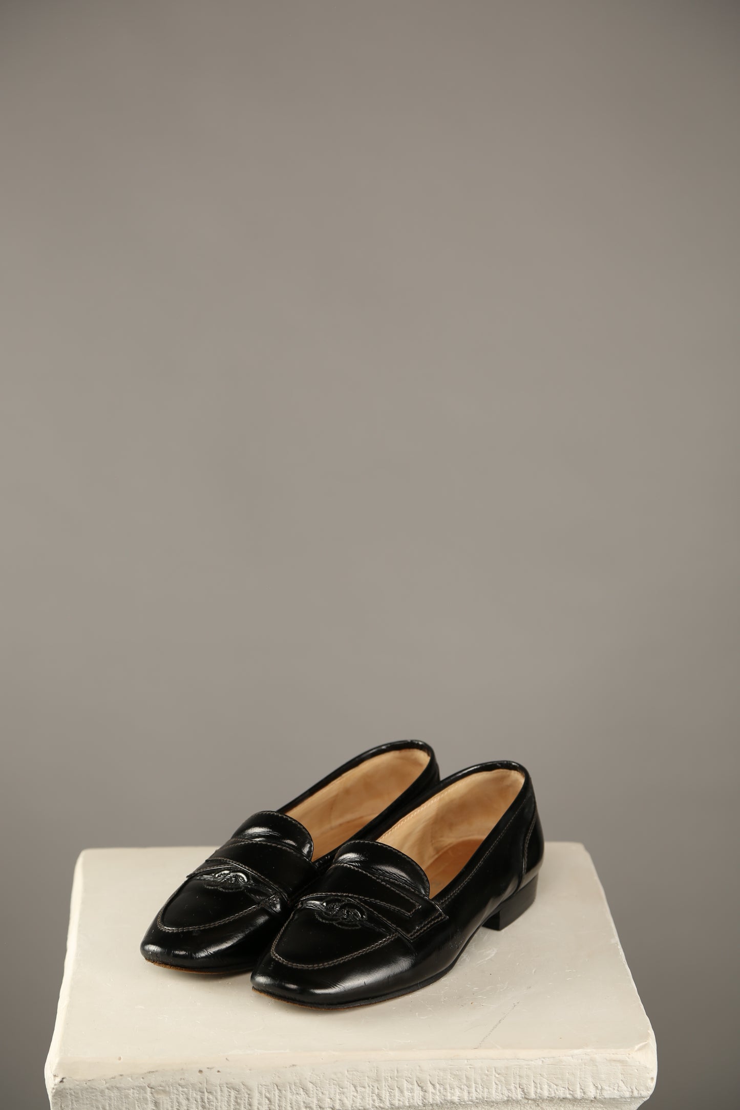 CHANEL CC Loafer Patent Leather