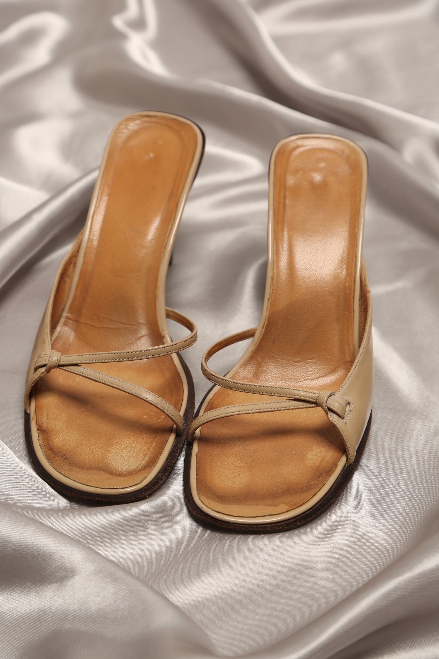 Vintage Nude GUCCI Strappy Sandals