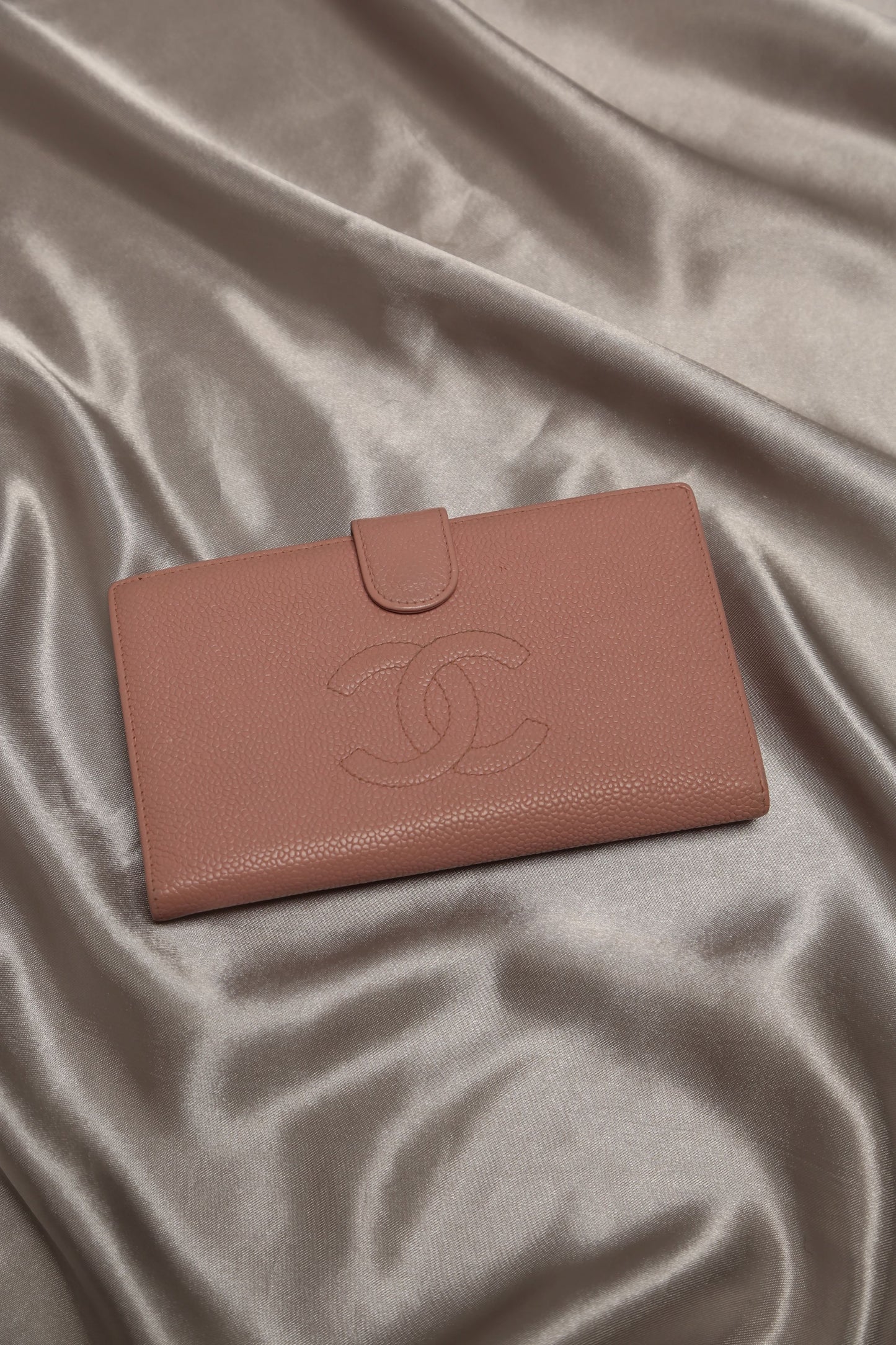 CHANEL Caviar Long Wallet