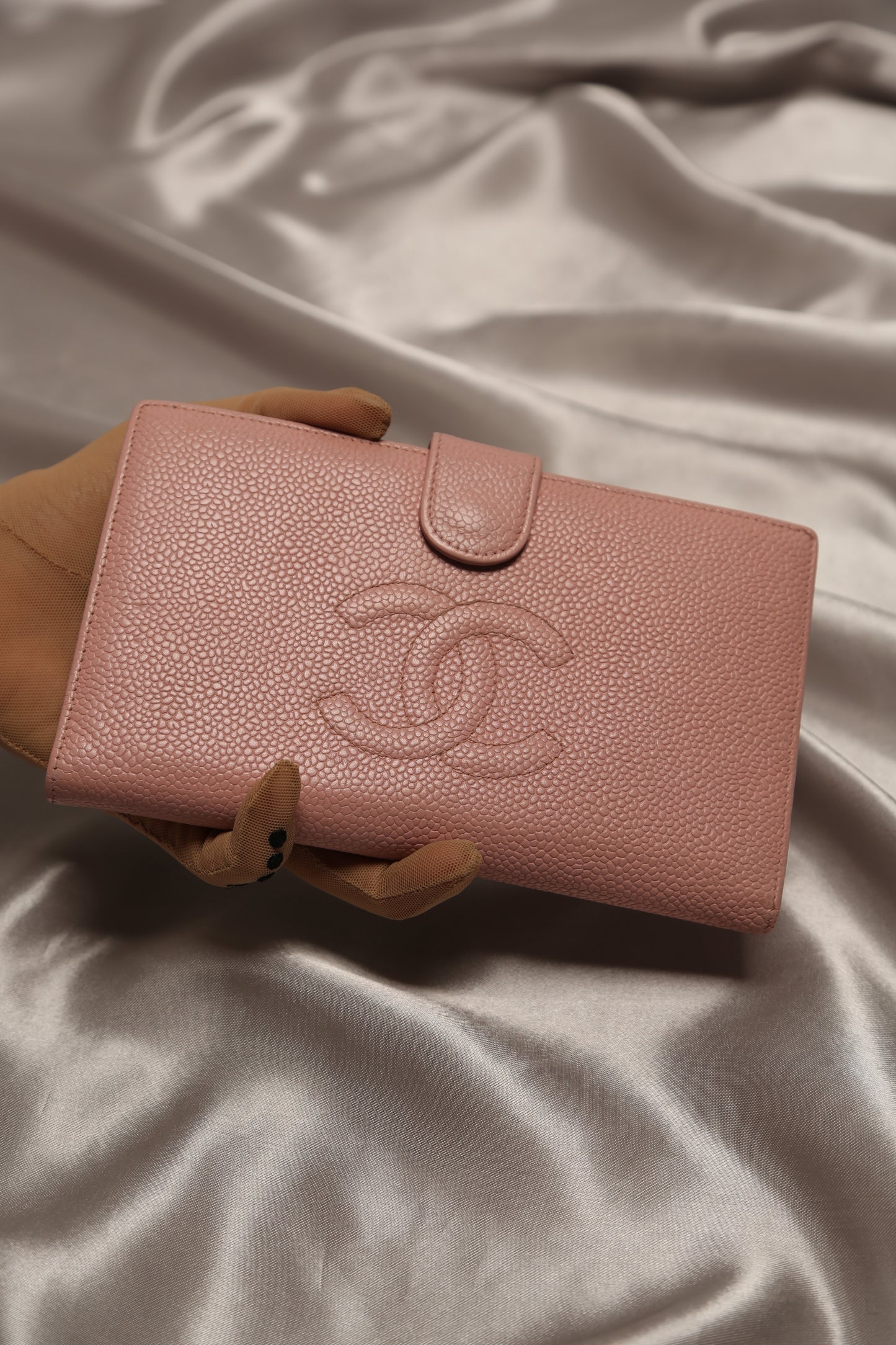 CHANEL Caviar Long Wallet