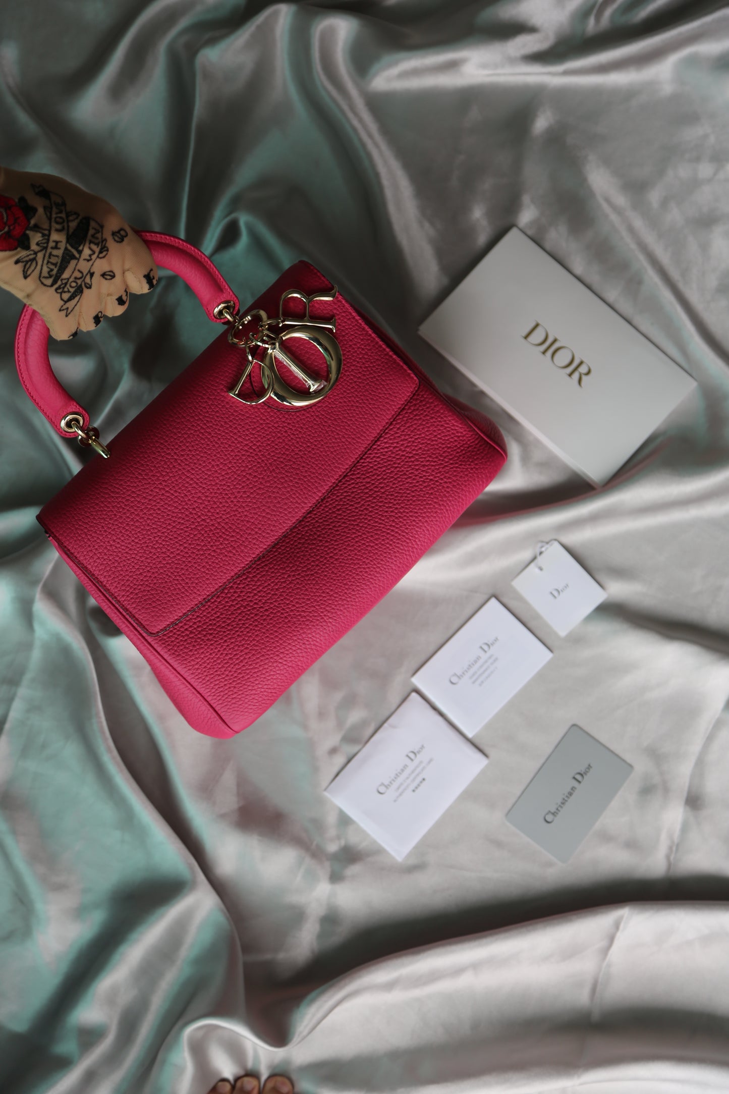 CHRISTIAN DIOR Leather Be Dior Bag