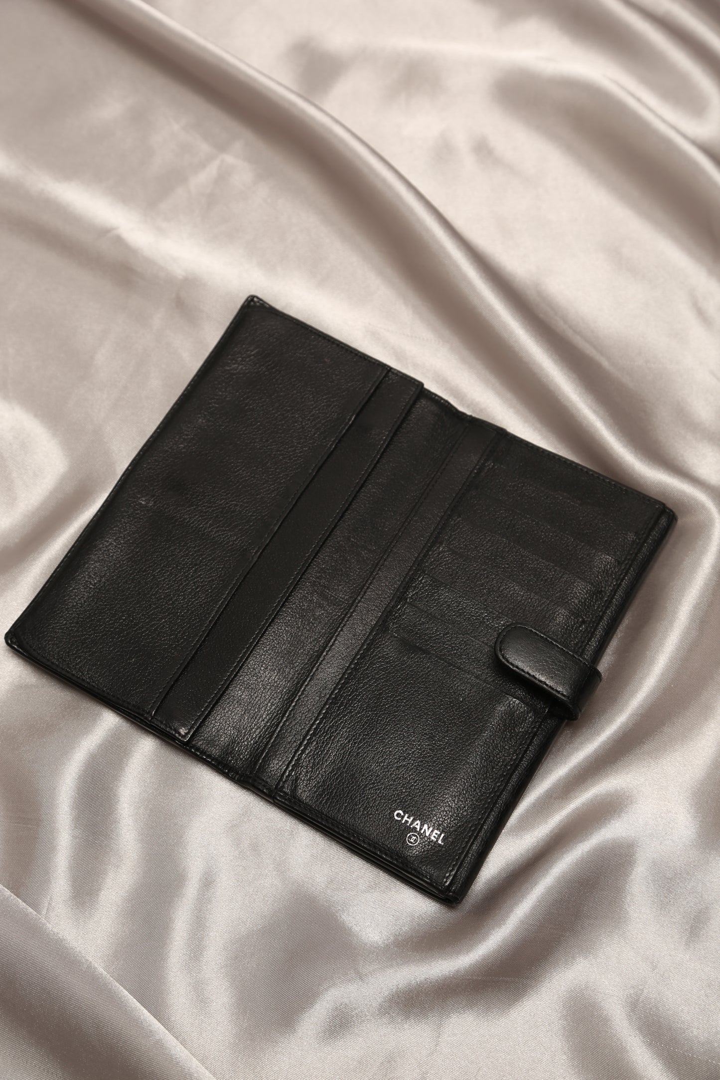 Rare CHANEL Black Long Wallet