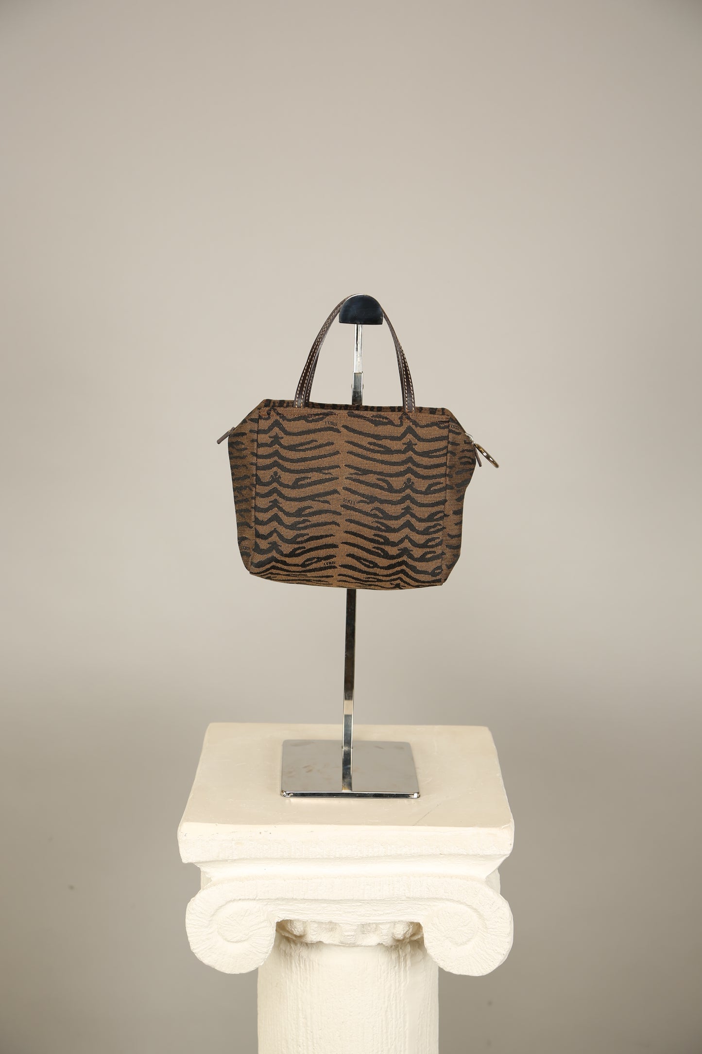 Extremely Rare FENDI Animal Print Top Handle Bag