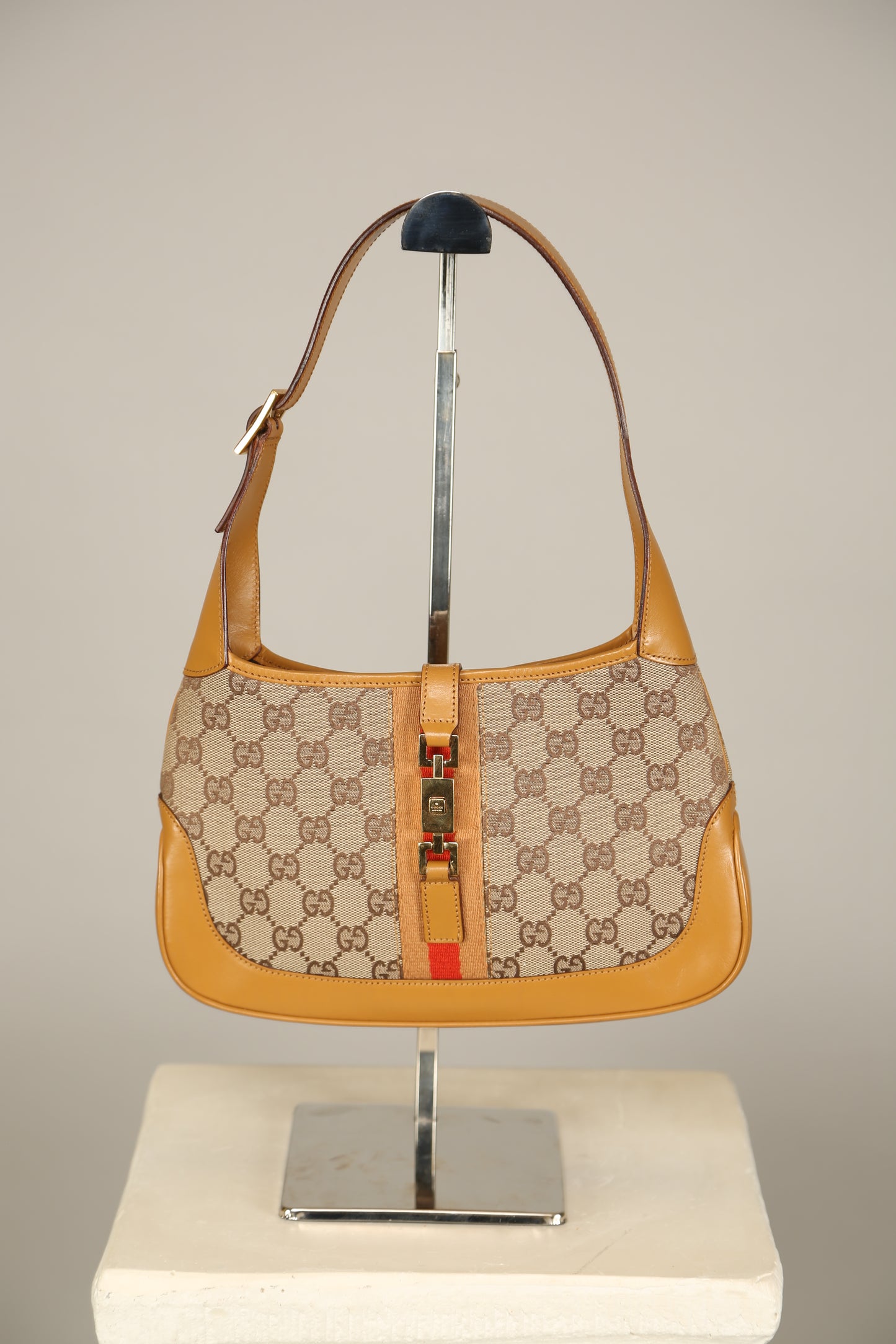 Rare GUCCI Jackie GG Shoulder Bag Small
