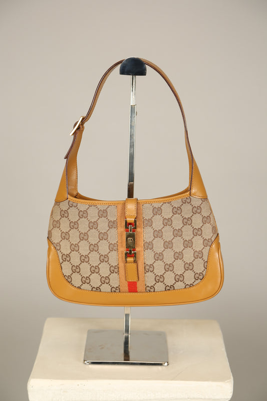 Rare GUCCI Jackie GG Shoulder Bag Small
