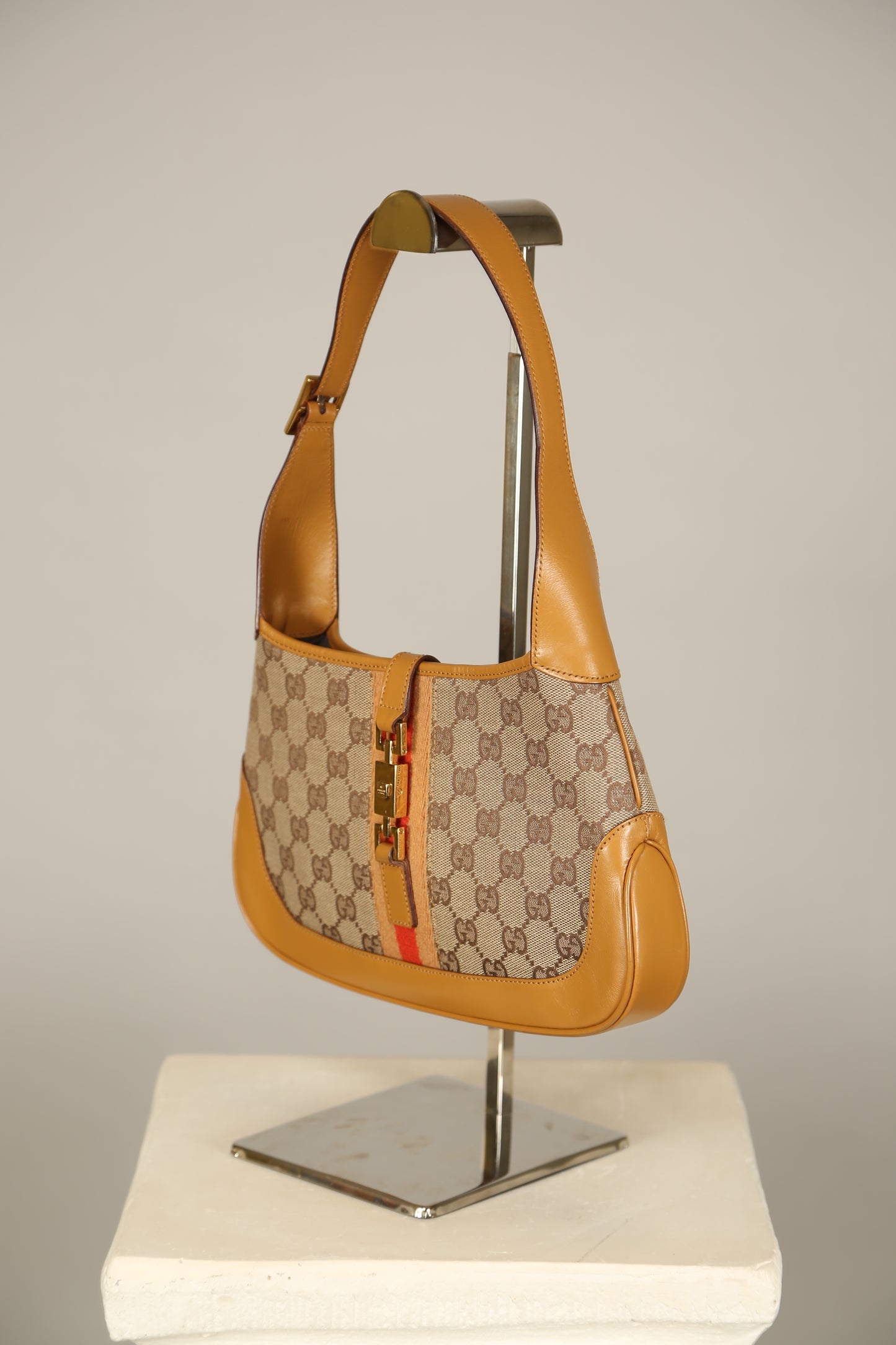 Rare GUCCI Jackie GG Shoulder Bag Small