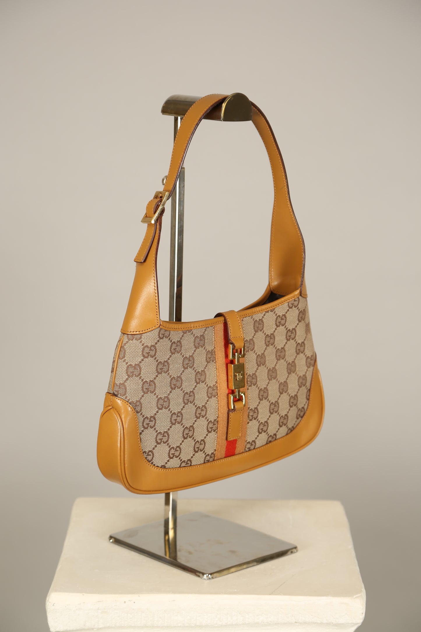 Rare GUCCI Jackie GG Shoulder Bag Small