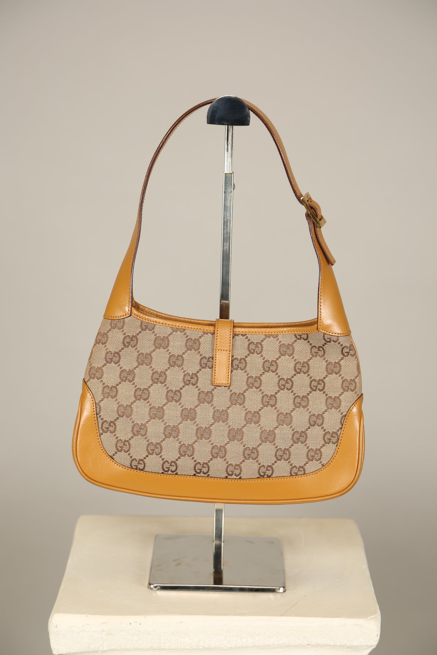Rare GUCCI Jackie GG Shoulder Bag Small