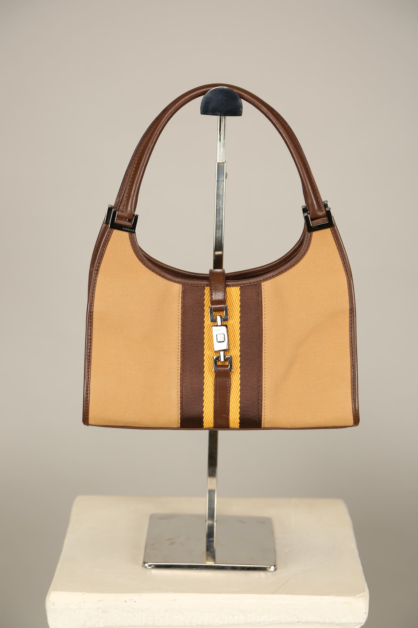 Rare GUCCI Bardot Canvas Bag