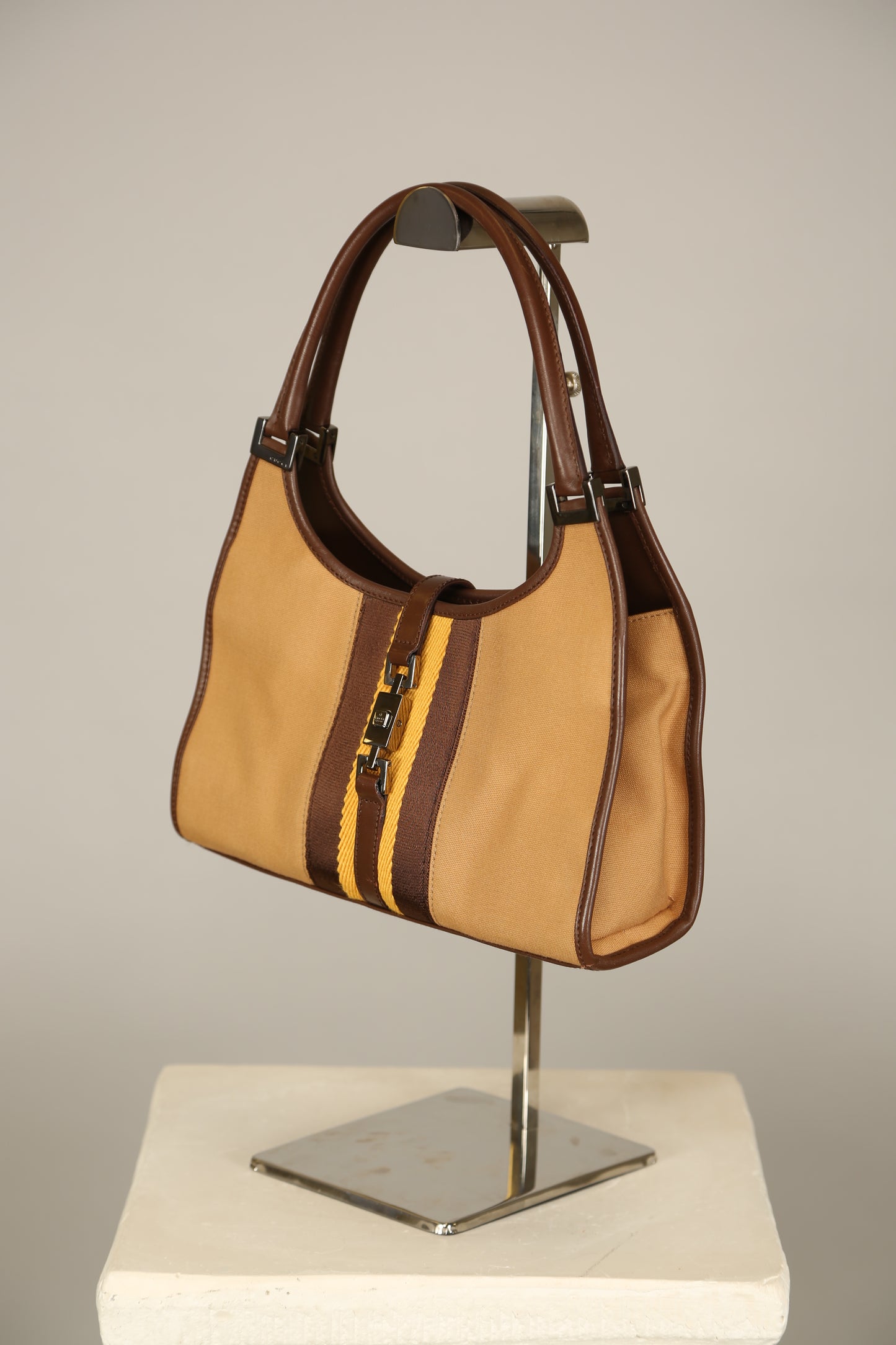 Rare GUCCI Bardot Canvas Bag