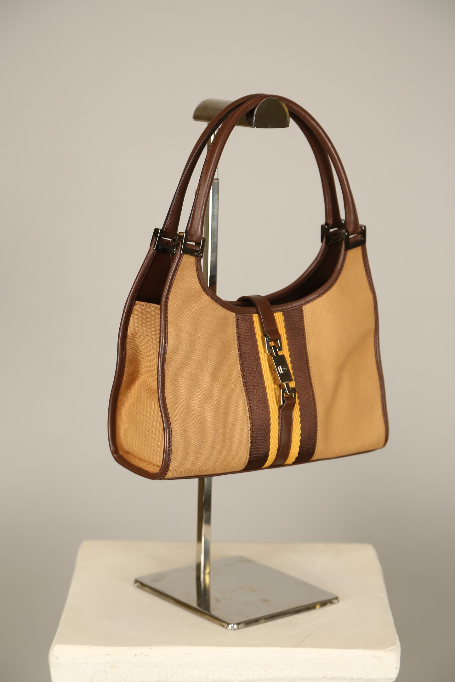 Rare GUCCI Bardot Canvas Bag