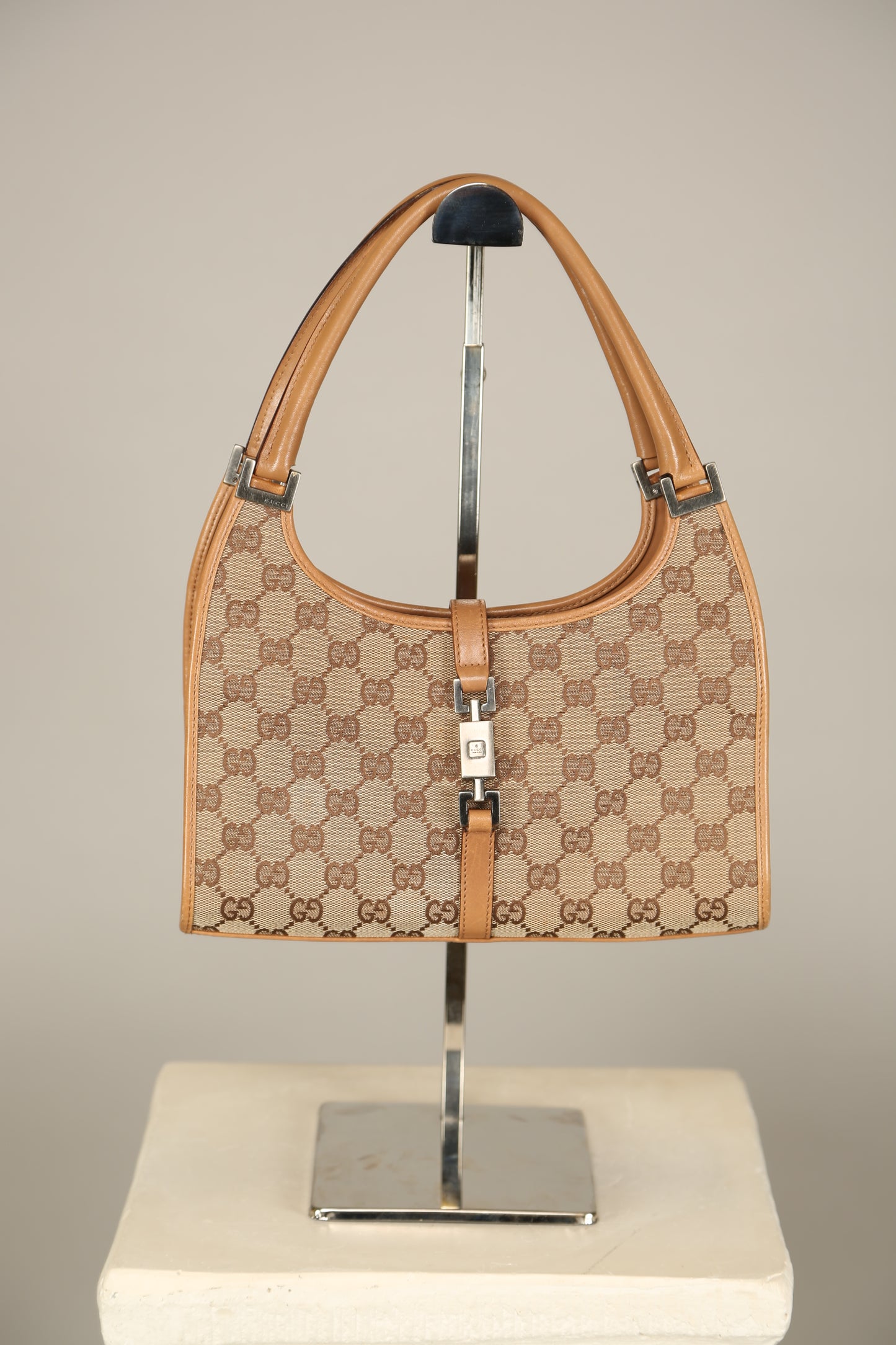 GUCCI GG Bardot Canvas Bag