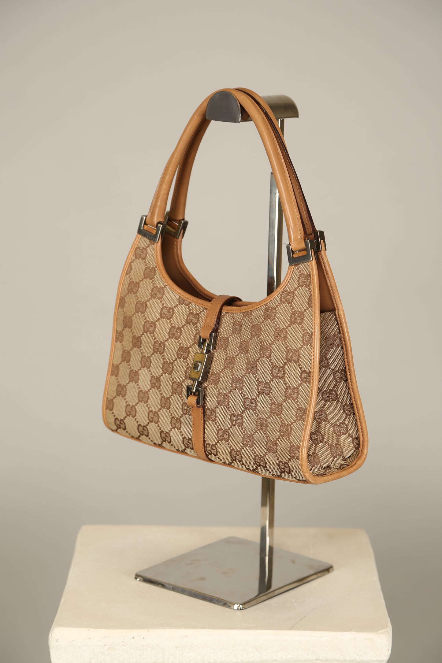 GUCCI GG Bardot Canvas Bag