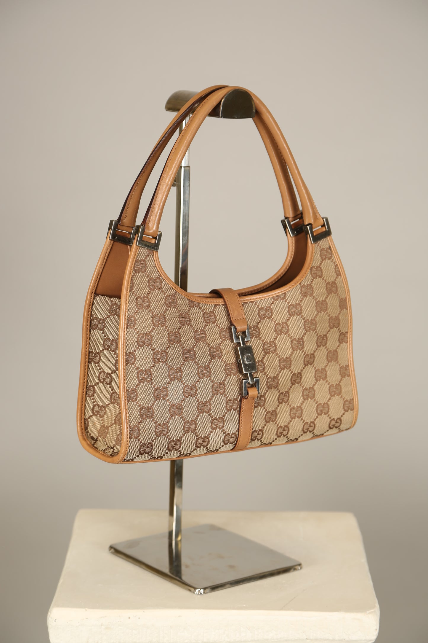 GUCCI GG Bardot Canvas Bag