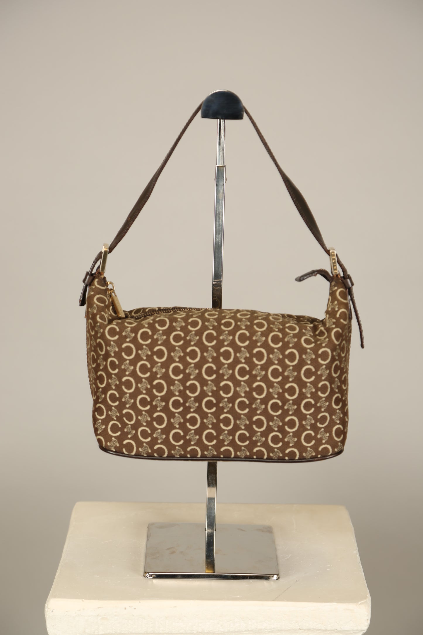 CELINE Macadam Monogram Shoulder Bag