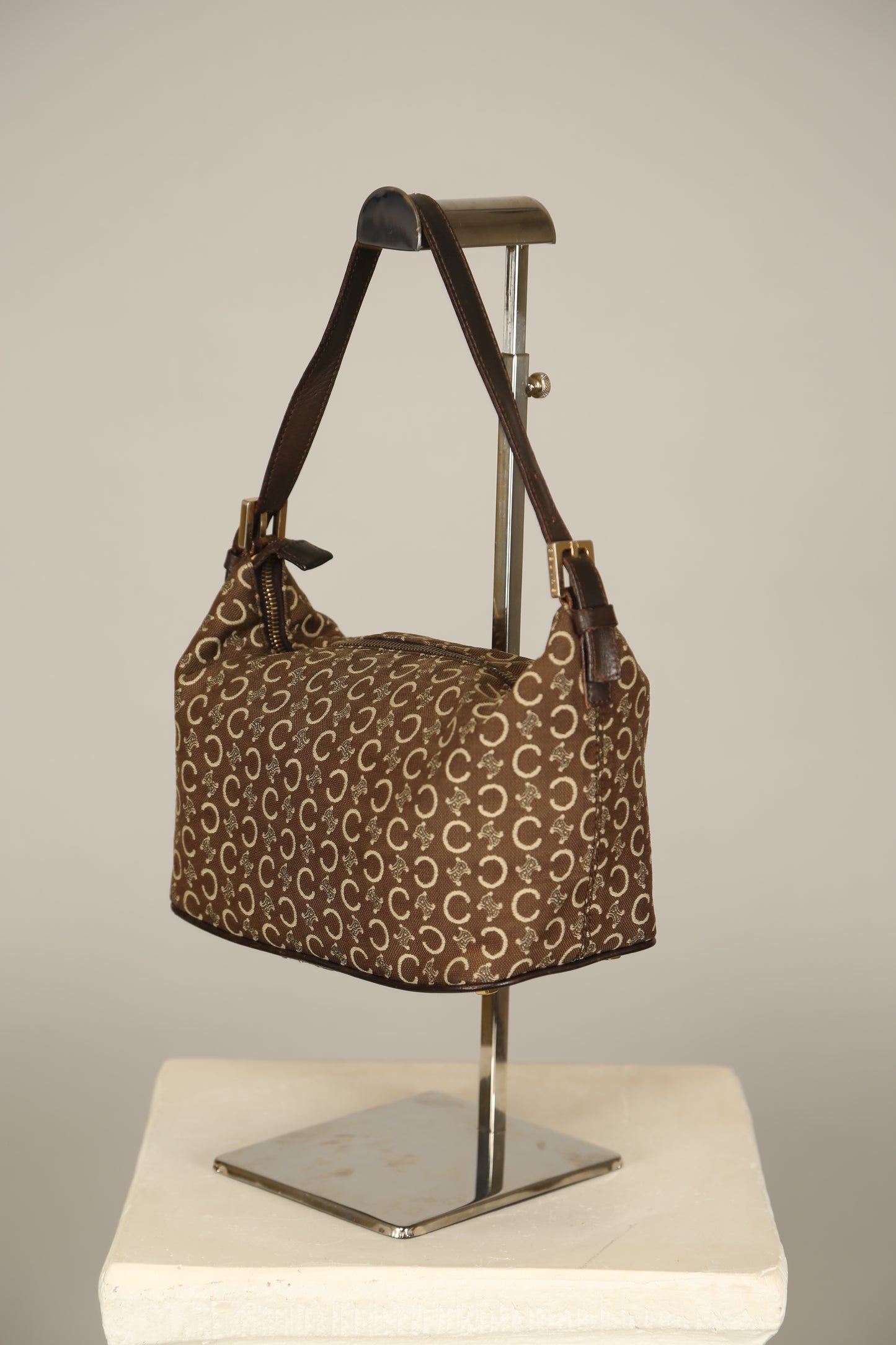 CELINE Macadam Monogram Shoulder Bag