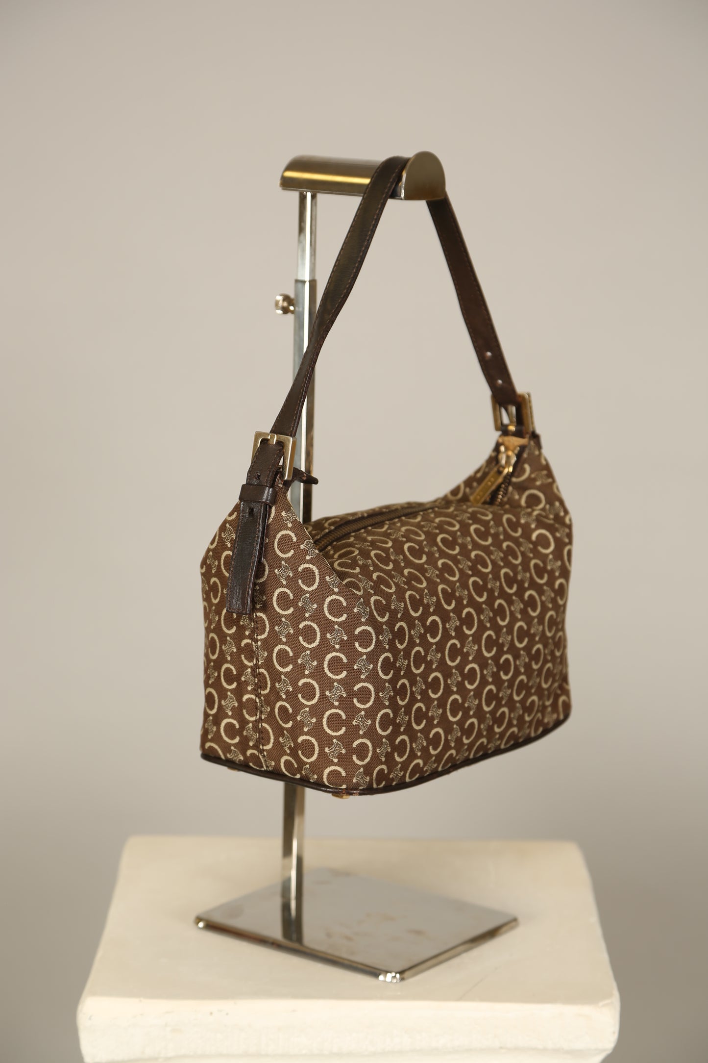 CELINE Macadam Monogram Shoulder Bag