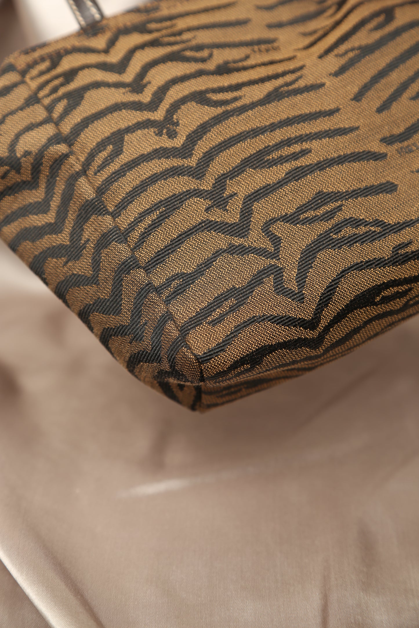 Extremely Rare FENDI Animal Print Top Handle Bag