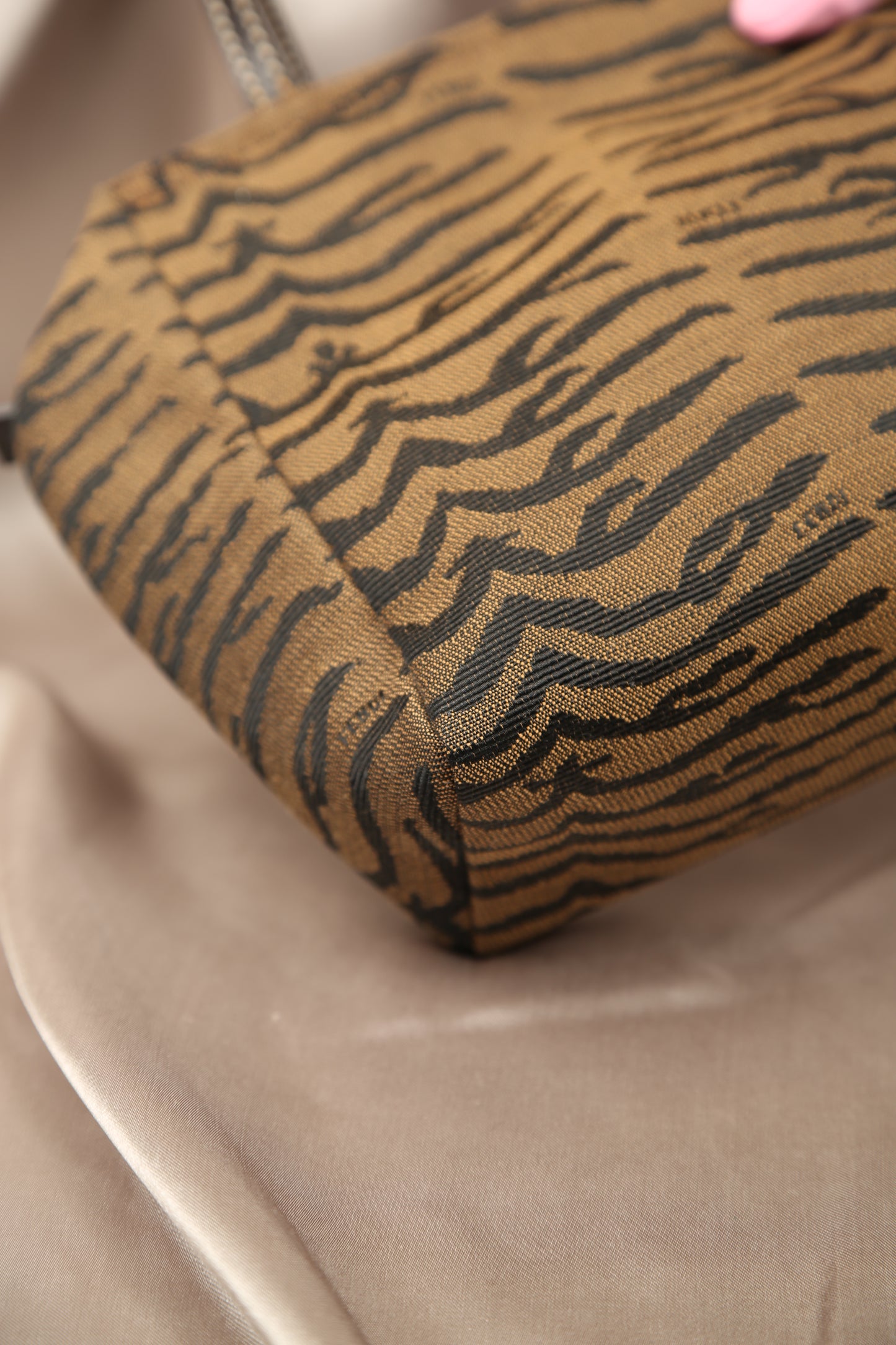 Extremely Rare FENDI Animal Print Top Handle Bag