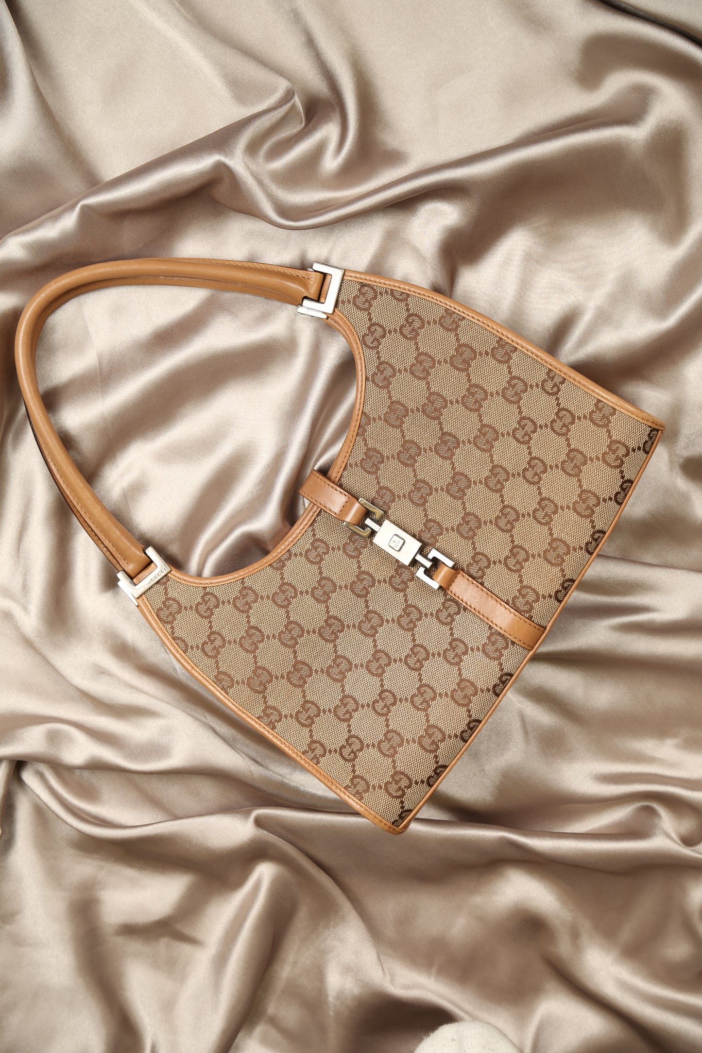 GUCCI GG Bardot Canvas Bag