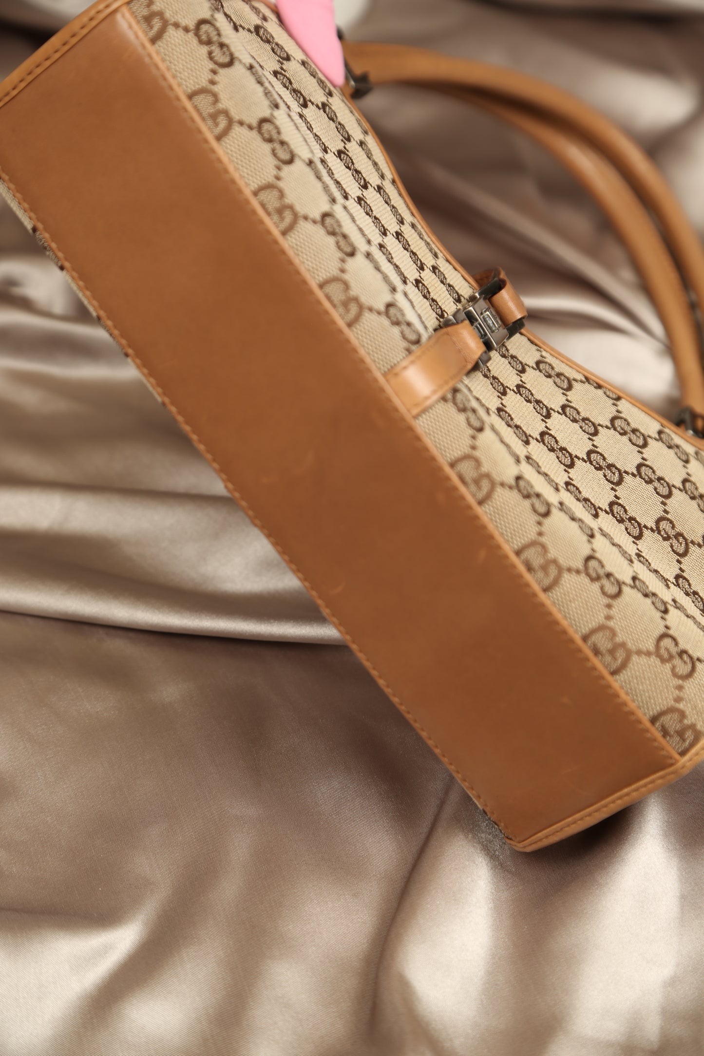 GUCCI GG Bardot Canvas Bag