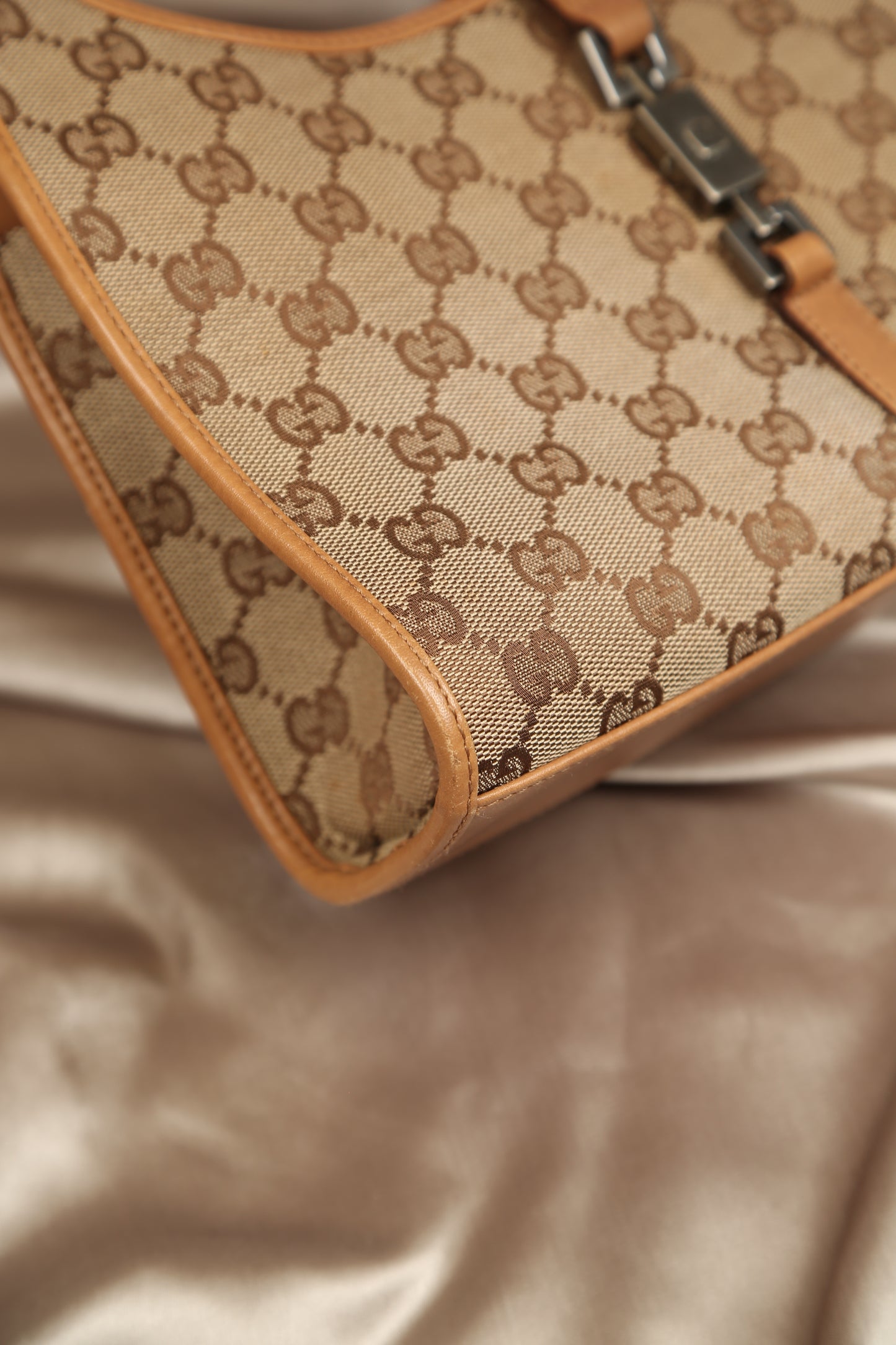 GUCCI GG Bardot Canvas Bag