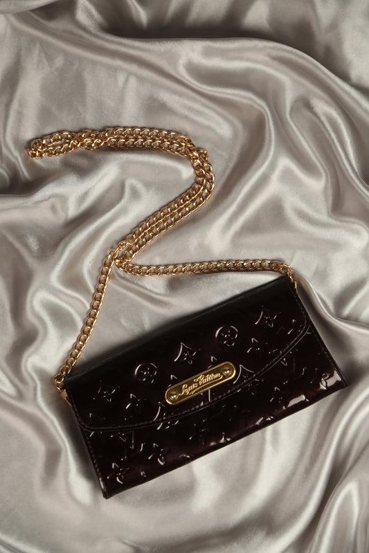 LOUIS VUITTON Vernis Amarante Sunset Boulevard Handbag