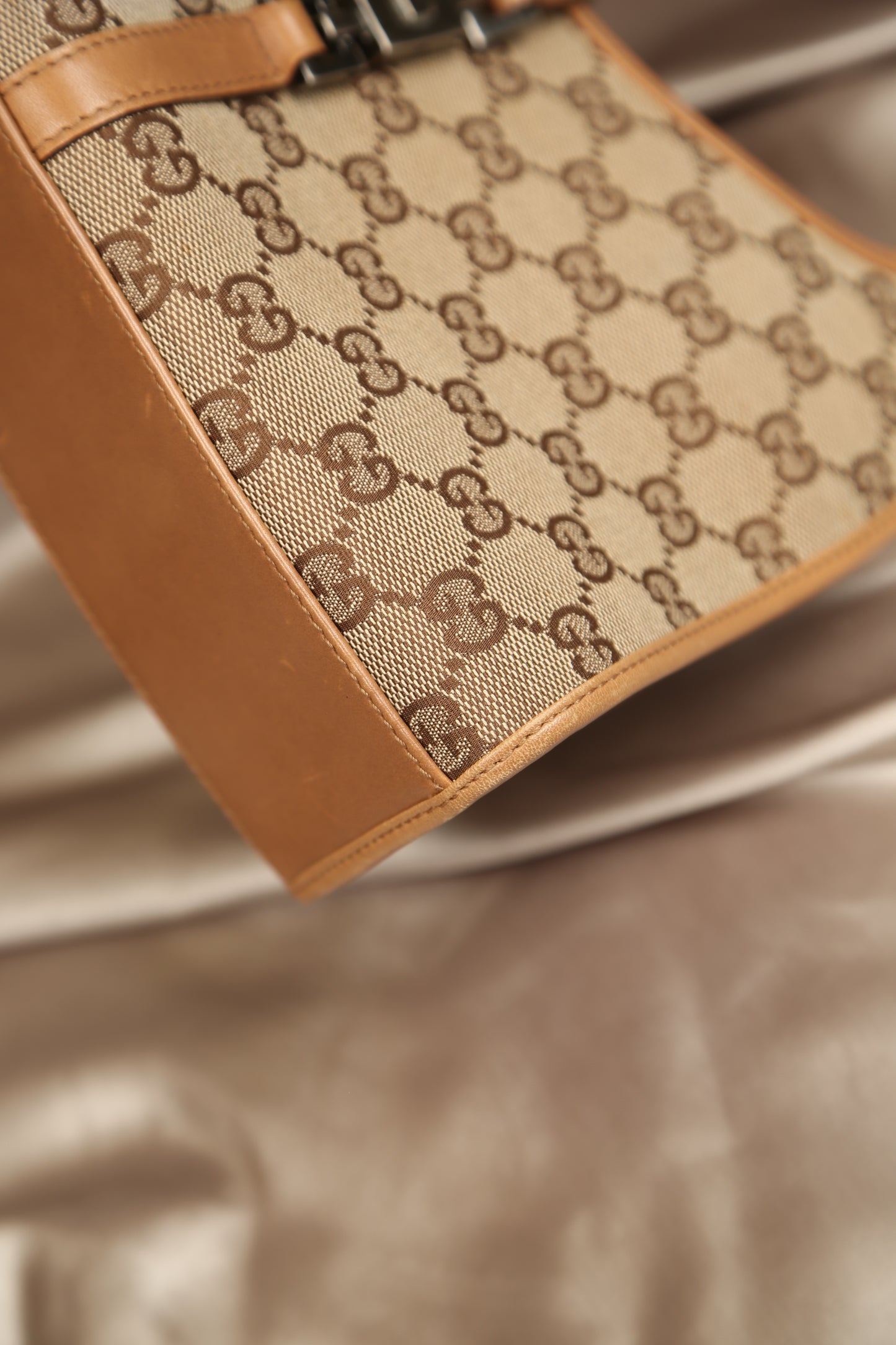 GUCCI GG Bardot Canvas Bag