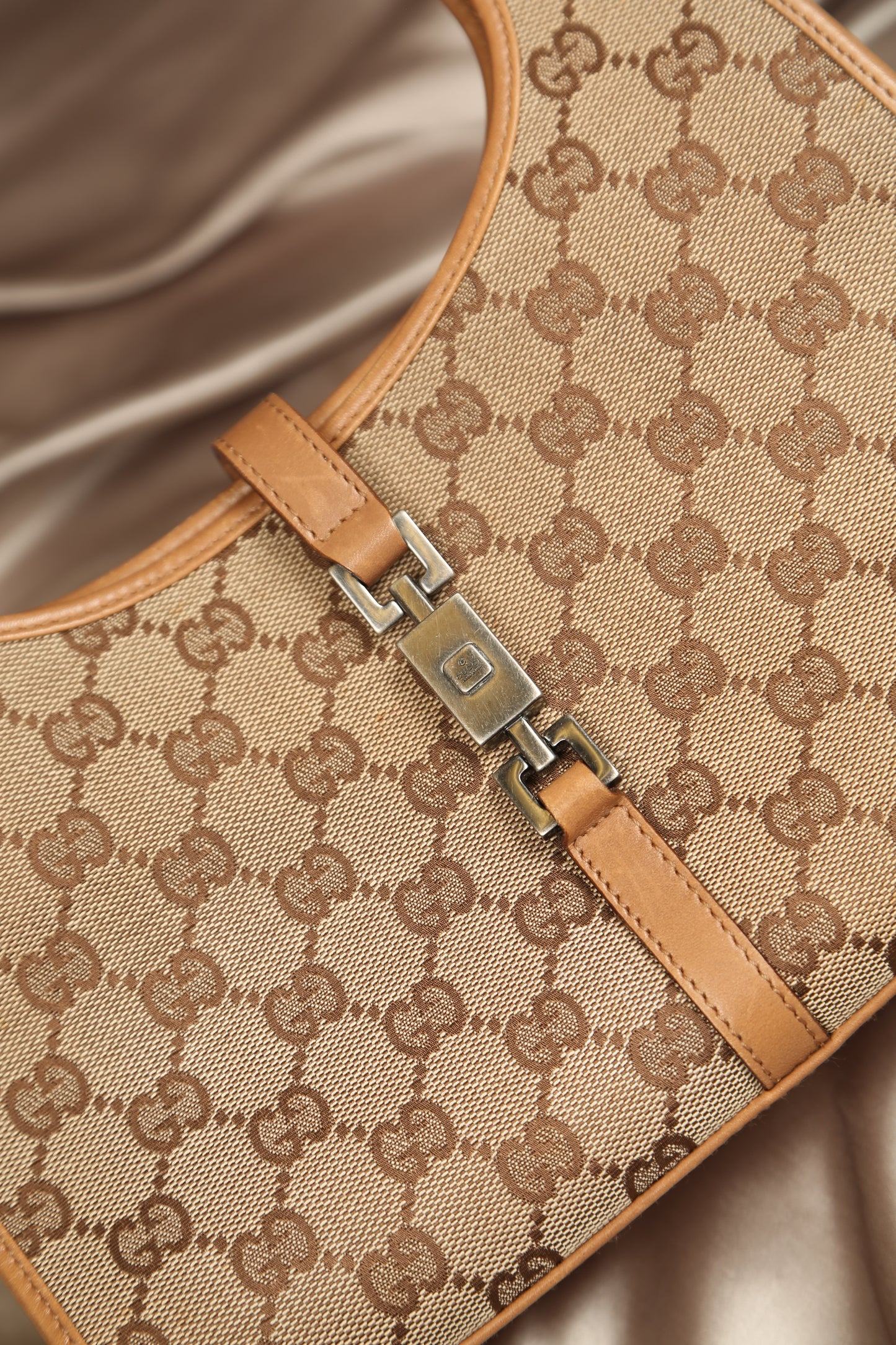 GUCCI GG Bardot Canvas Bag