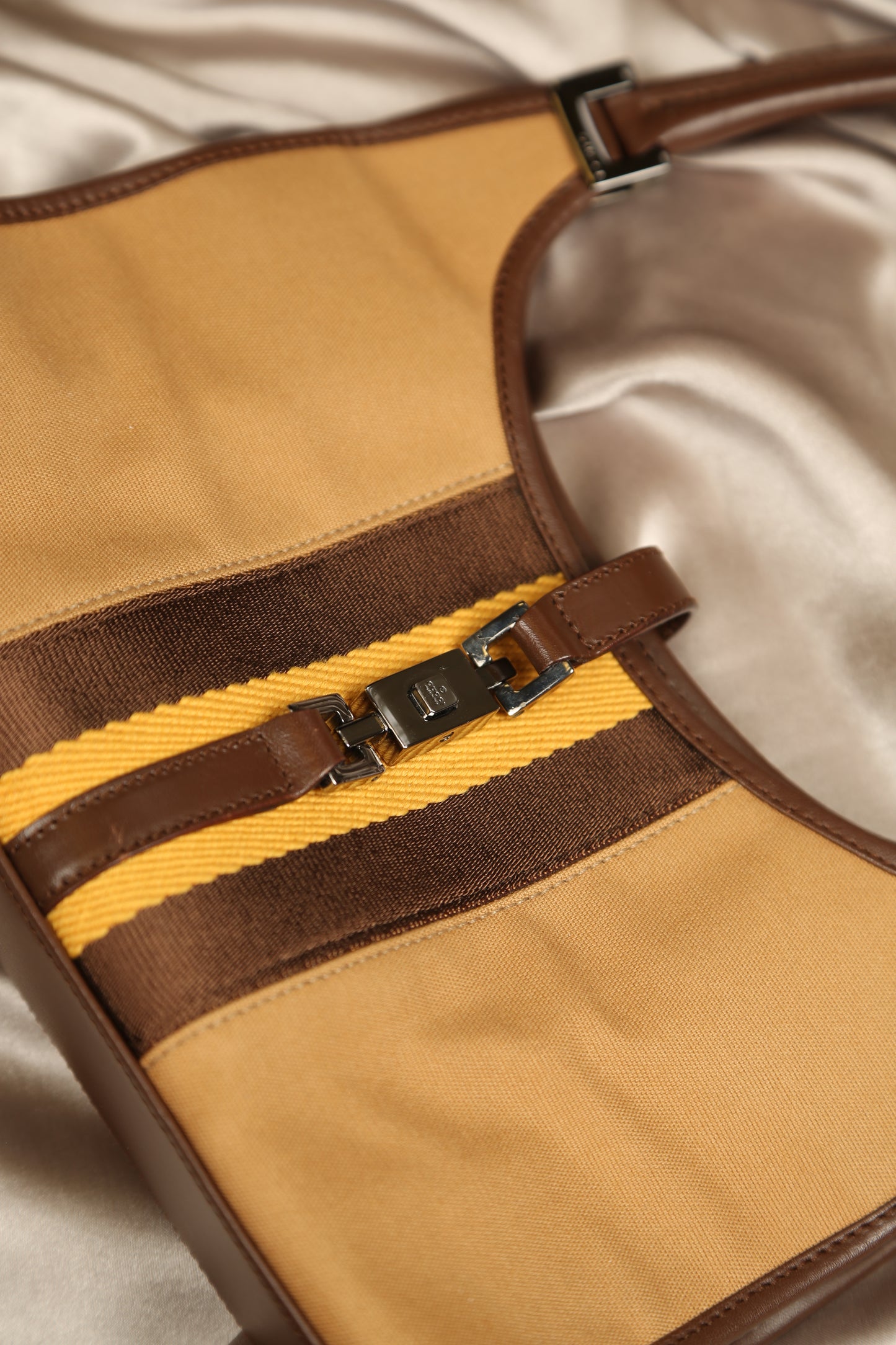 Rare GUCCI Bardot Canvas Bag