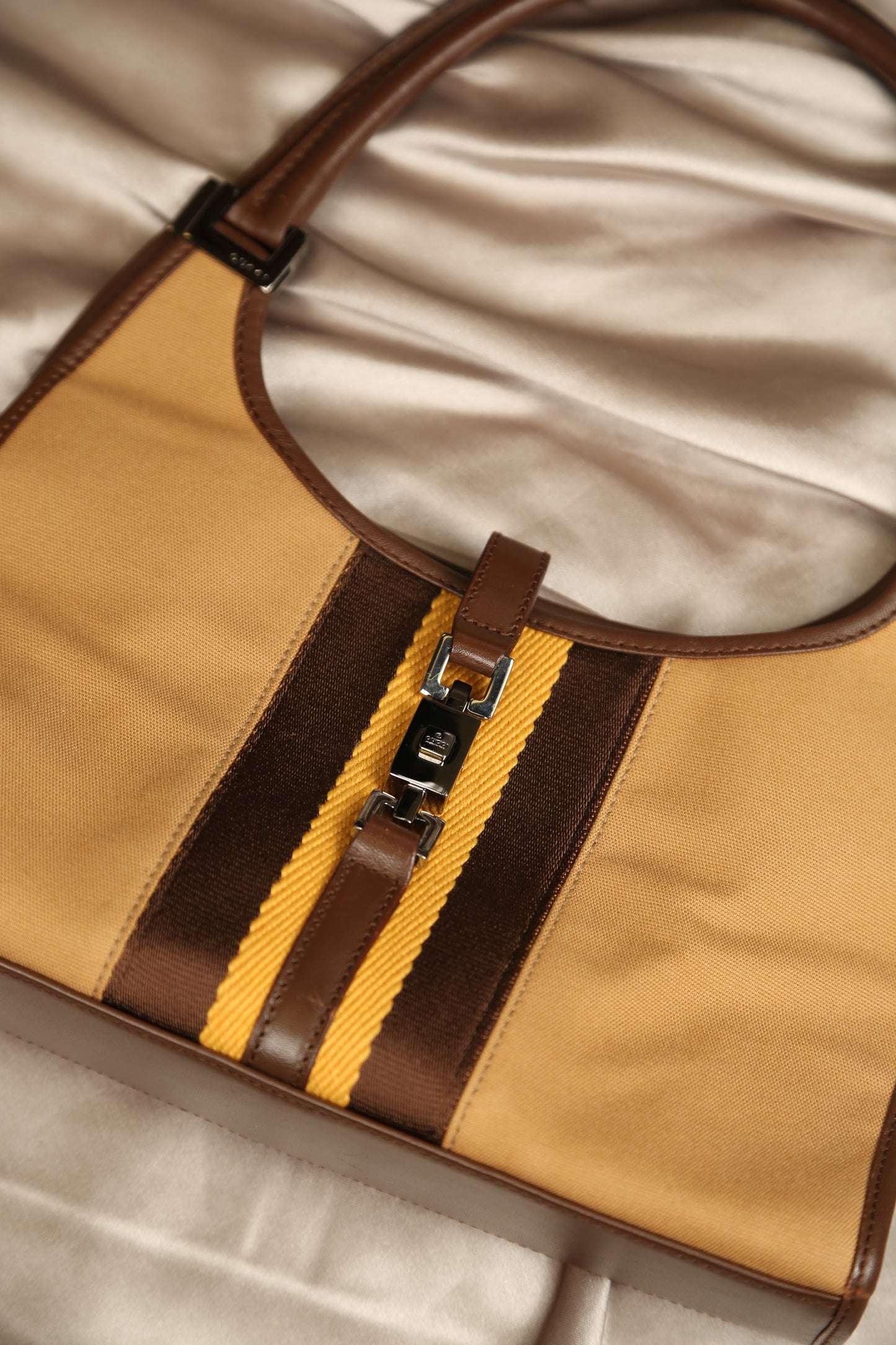 Rare GUCCI Bardot Canvas Bag