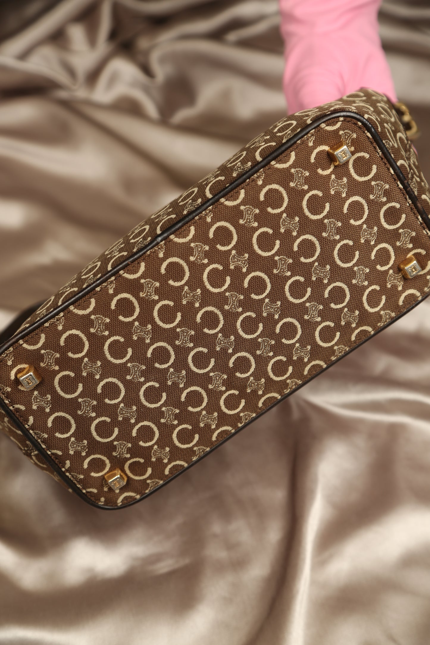 CELINE Macadam Monogram Shoulder Bag