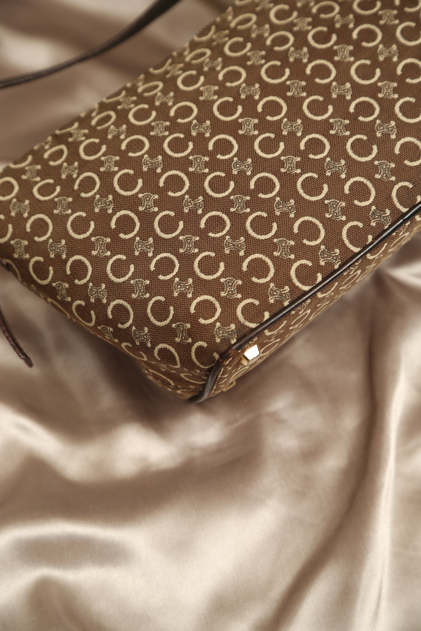 CELINE Macadam Monogram Shoulder Bag