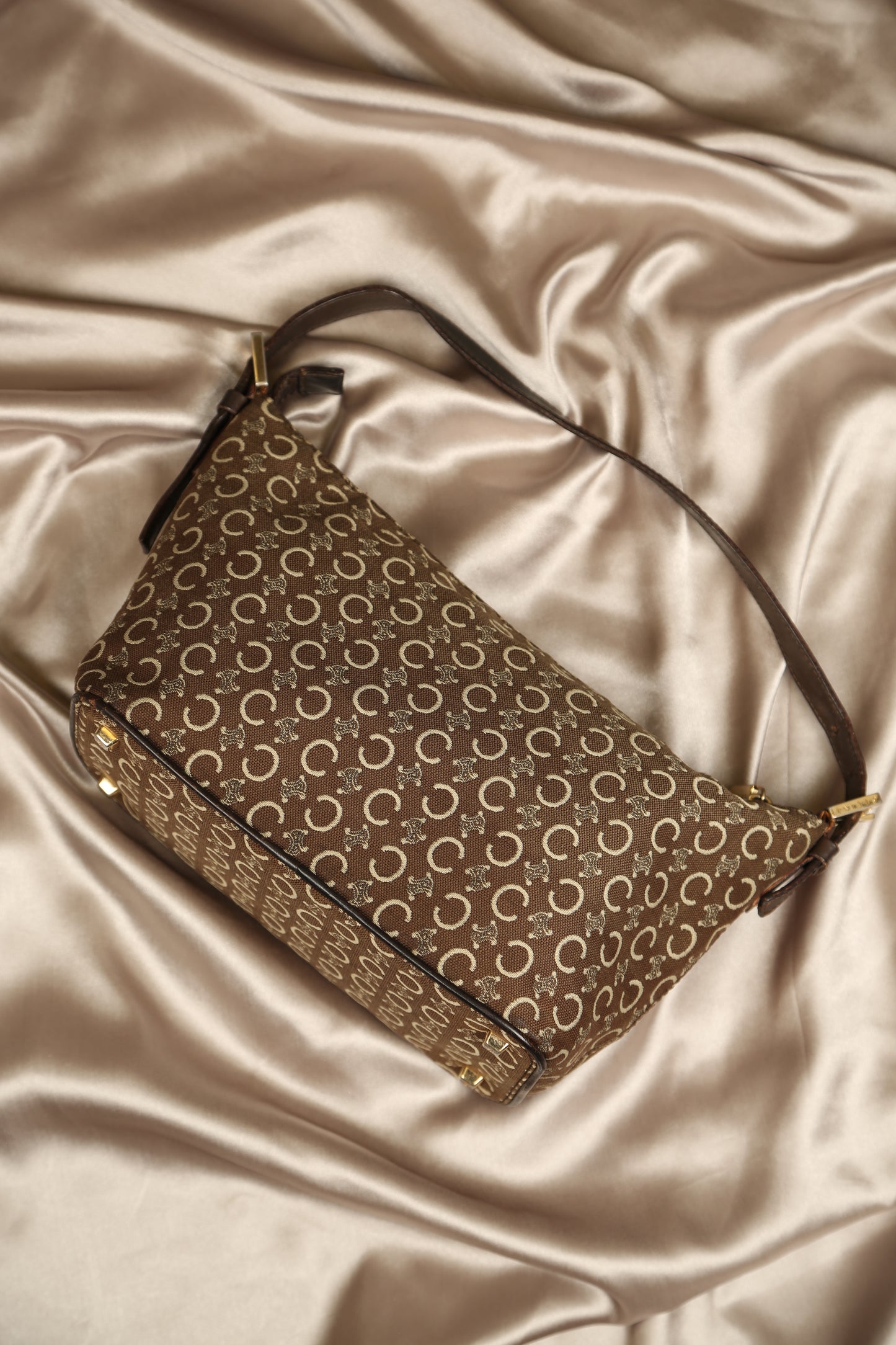 CELINE Macadam Monogram Shoulder Bag
