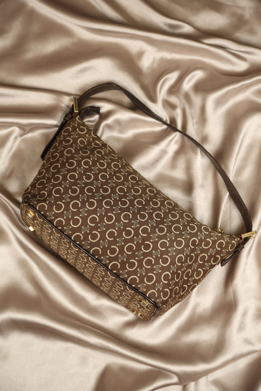 CELINE Macadam Monogram Shoulder Bag